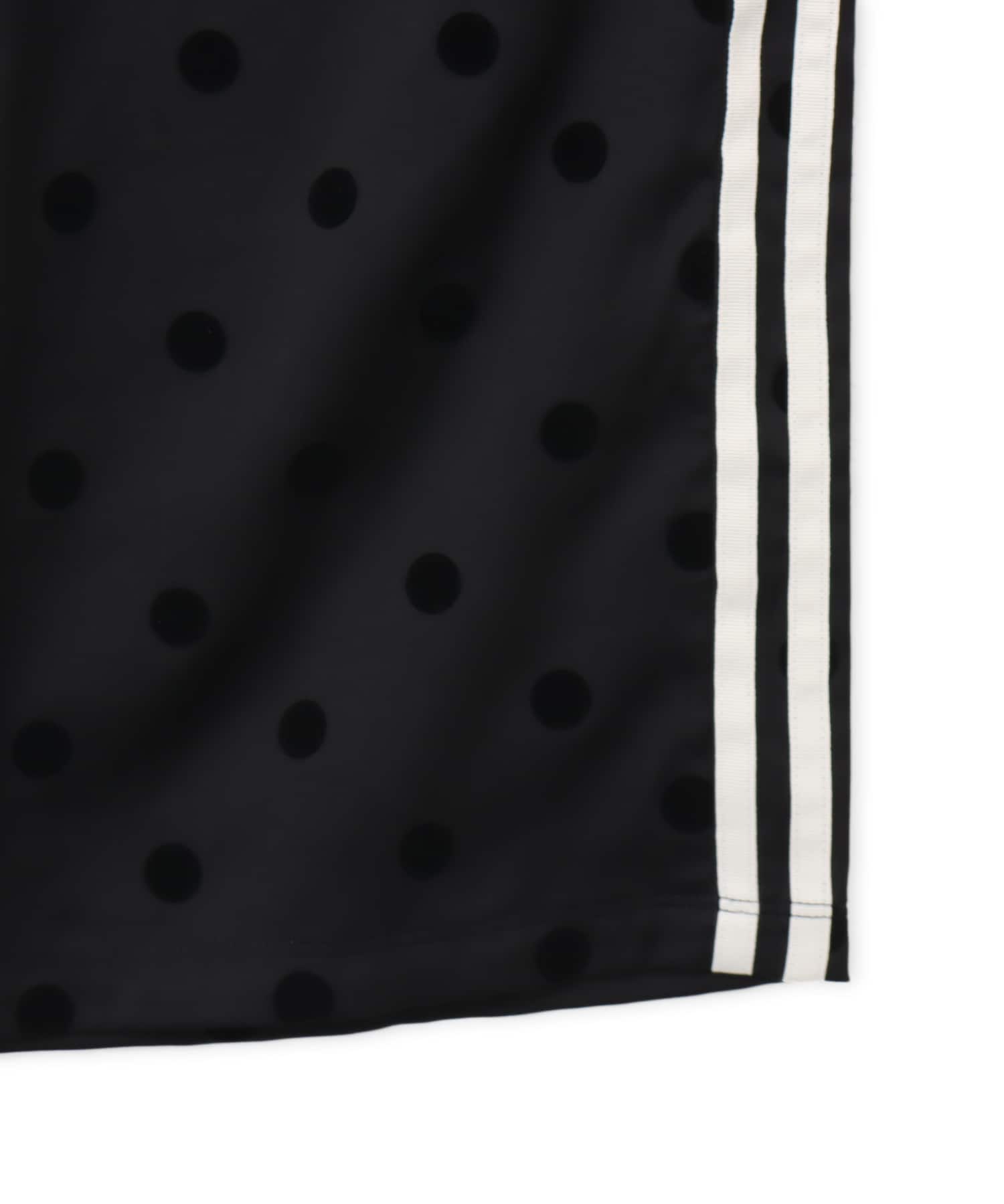 adidas SATIN POLKA DOTS WIDE LEG PANTブラックの画像