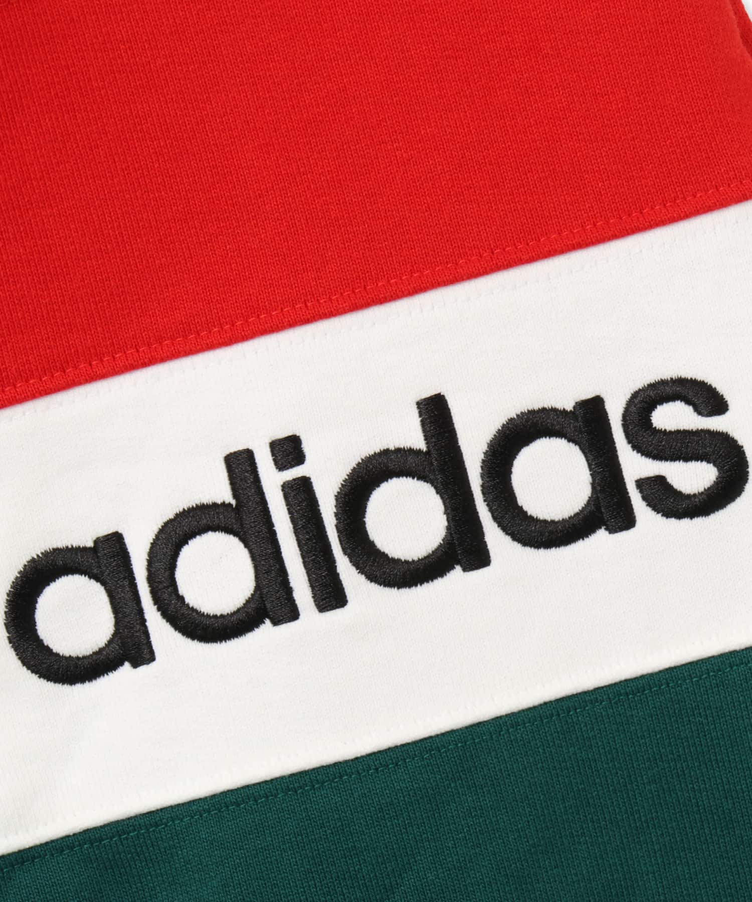 adidas CHAVARRIA FLEECE CREWNECK SWEATSHIRT ブラック/ホワイトの画像