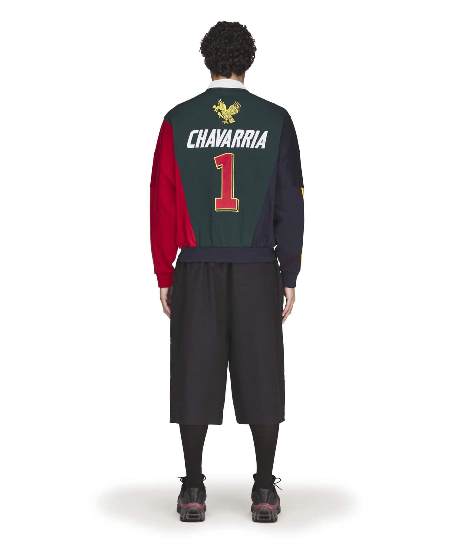 adidas CHAVARRIA WATSONVILLE QUARTER ZIP オーロラアイビー/レジェンドインク/ベタースカーレットの画像