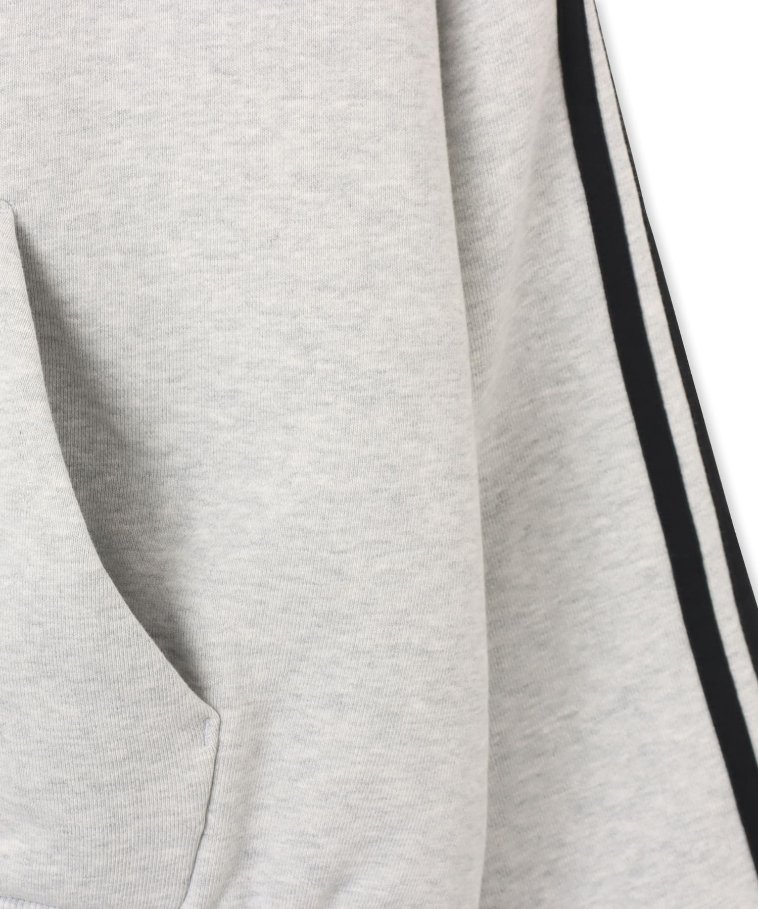 adidas CHAVARRIA FULL ZIP LOGO HOODIE ライトグレーヘザーの画像