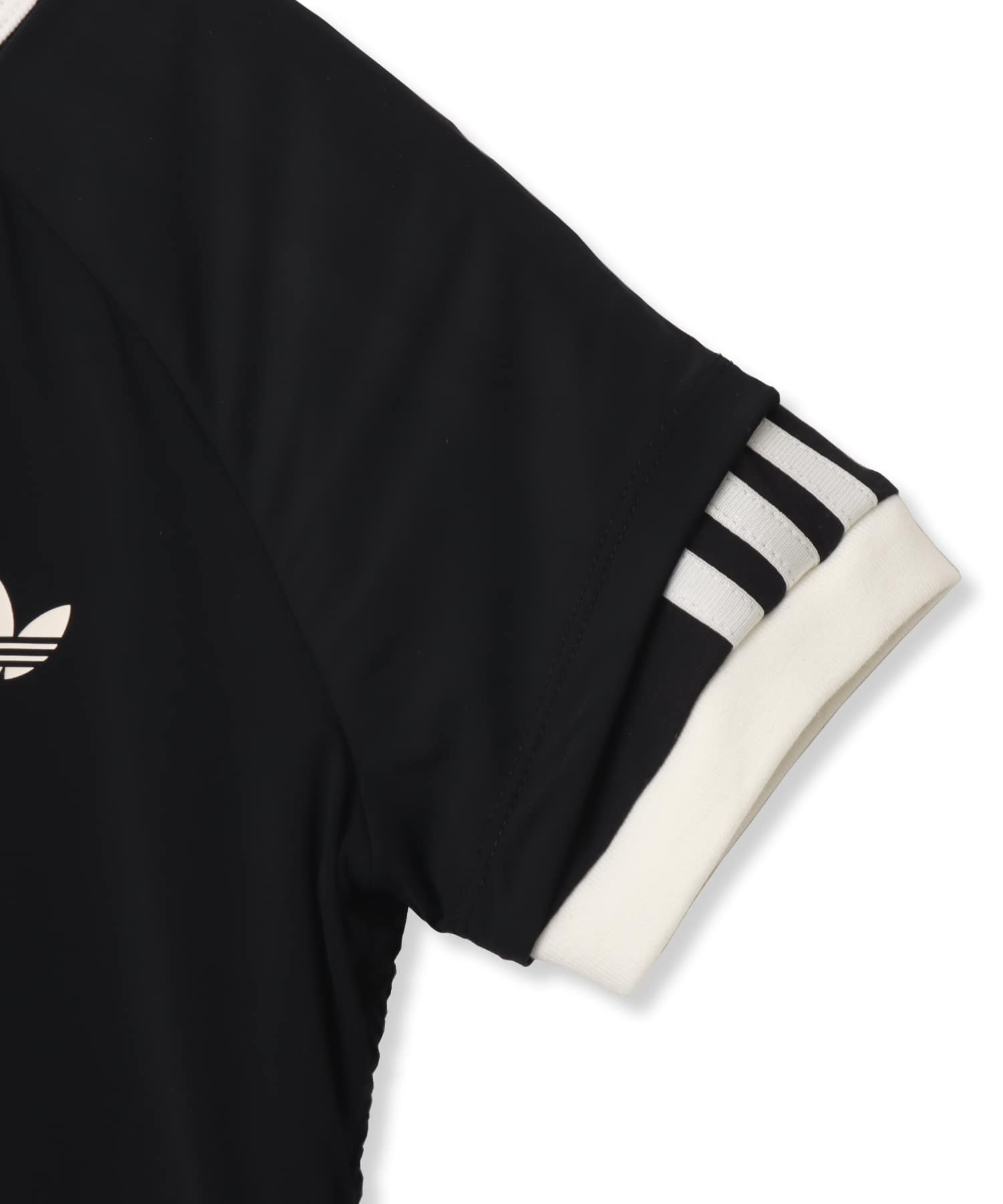 adidas DOUBLE LAYERED CALI T-SHIRT ブラック/ブラックの画像