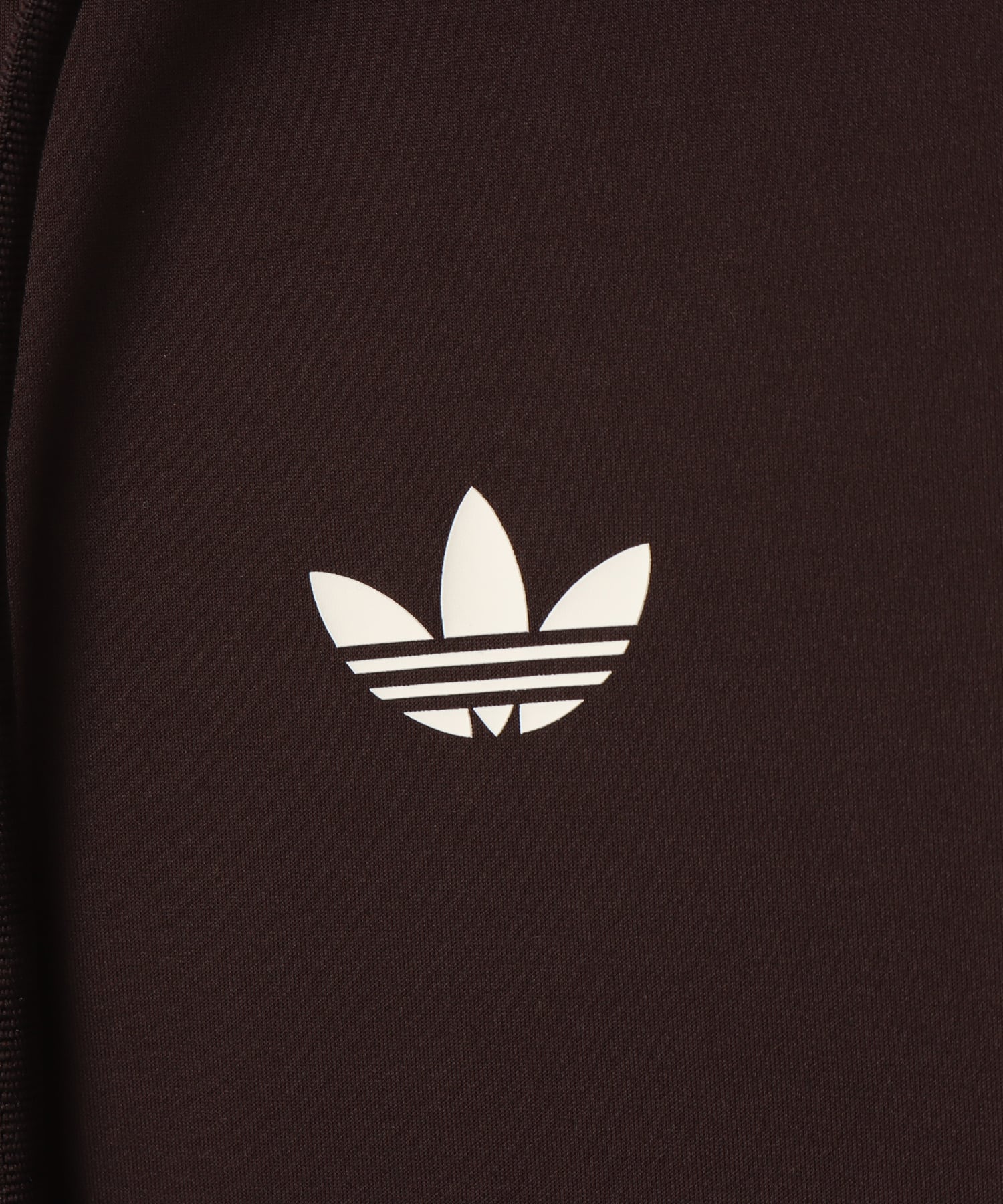 adidas HOODED TREFOIL ZIPPER JACKET オーロラコーヒーの画像