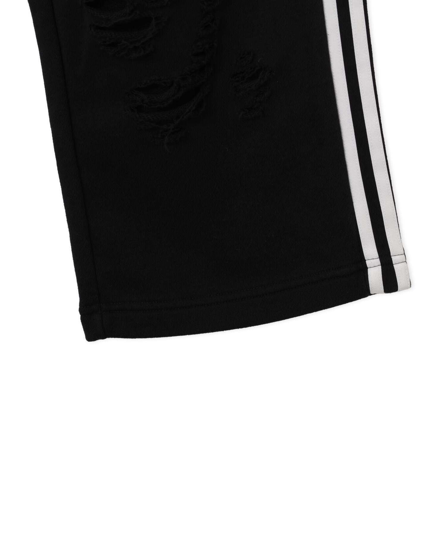 adidas DISTRESSED JOGGERS ブラックの画像