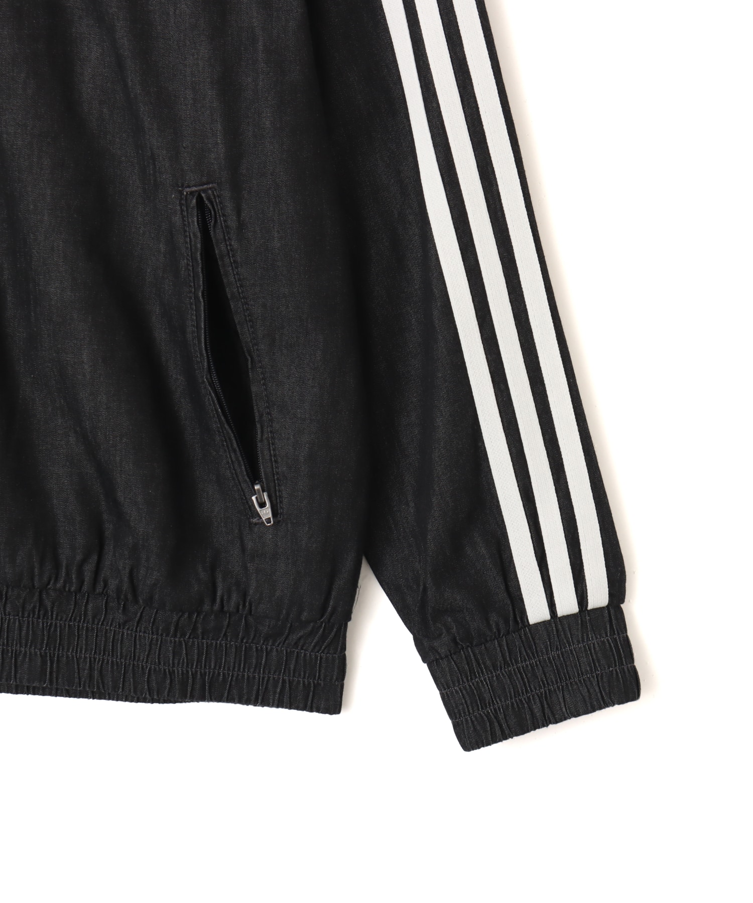 adidas DENIM FIREBIRD TRACK TOP ミディアムブラックデニムの画像