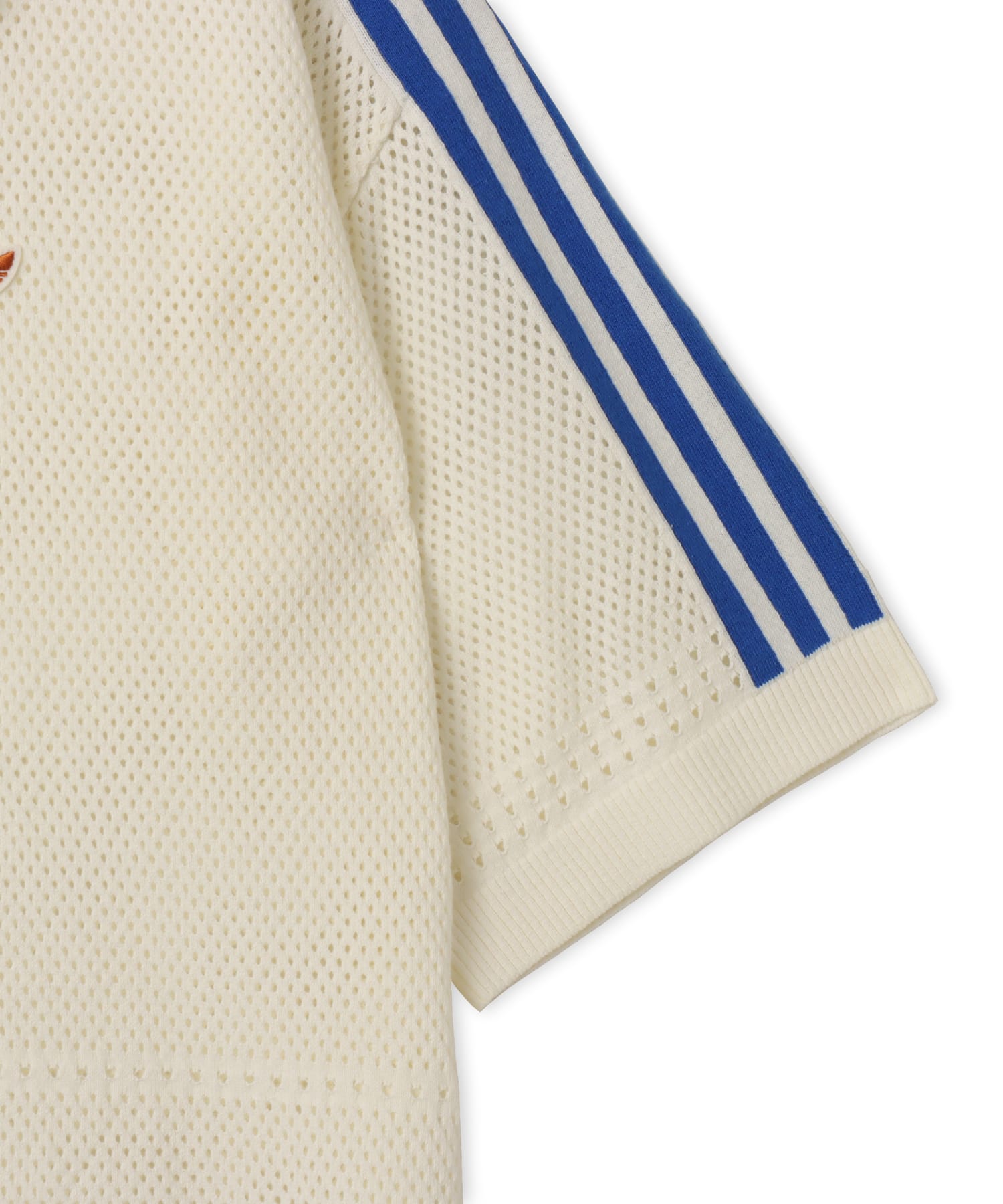 adidas KNITTED RESORT SHIRT オフホワイトの画像