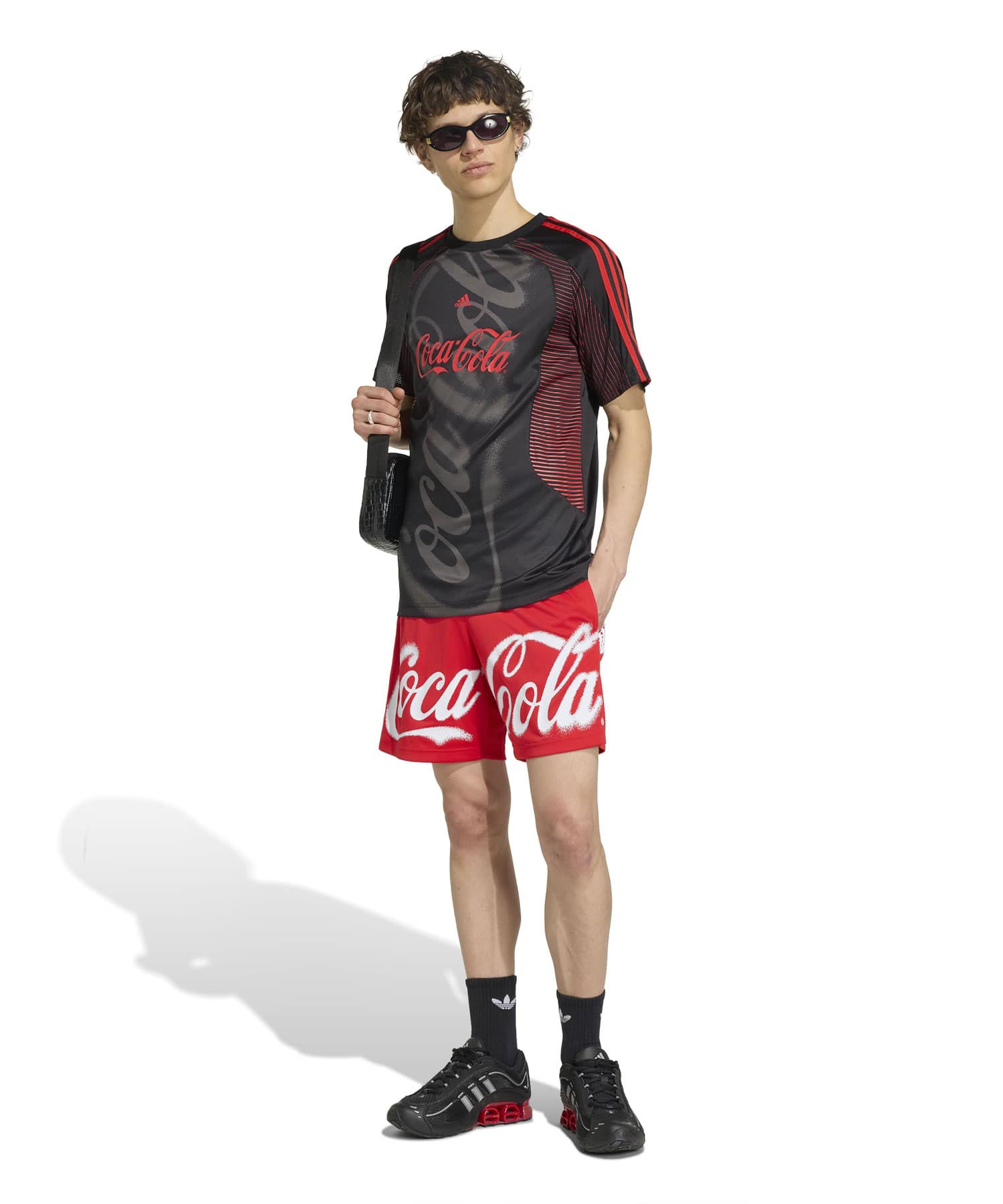 adidas COCA COLA TEAMGEIST 26 JERSEY ブラックの画像