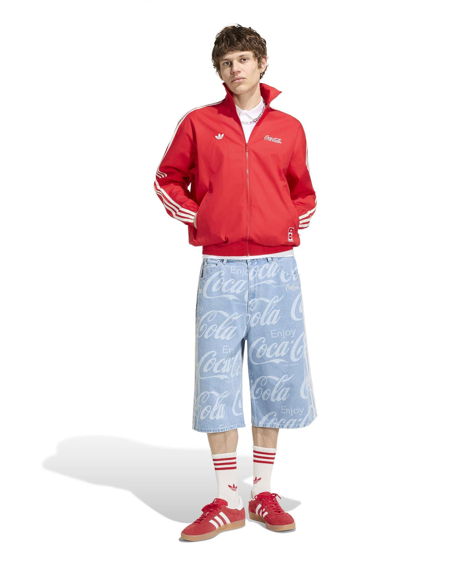 adidas COCA COLA CLASSIC SPORT DENIM SHORT インディゴデニムの画像