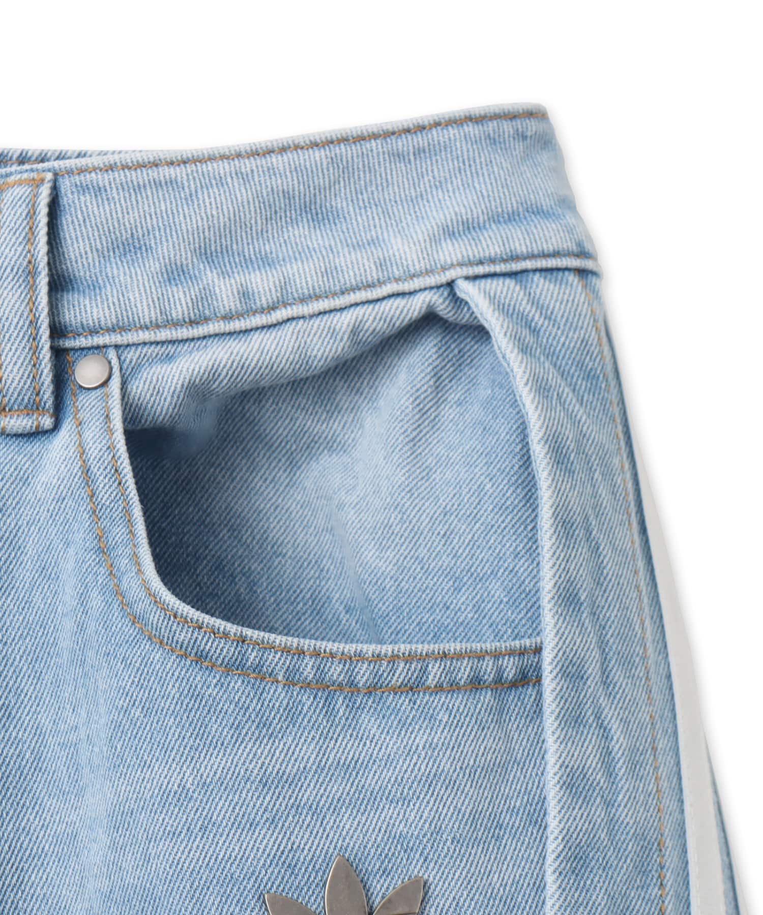 adidas ADILENIUM 5.0  BANANA DENIM ライトブルーの画像