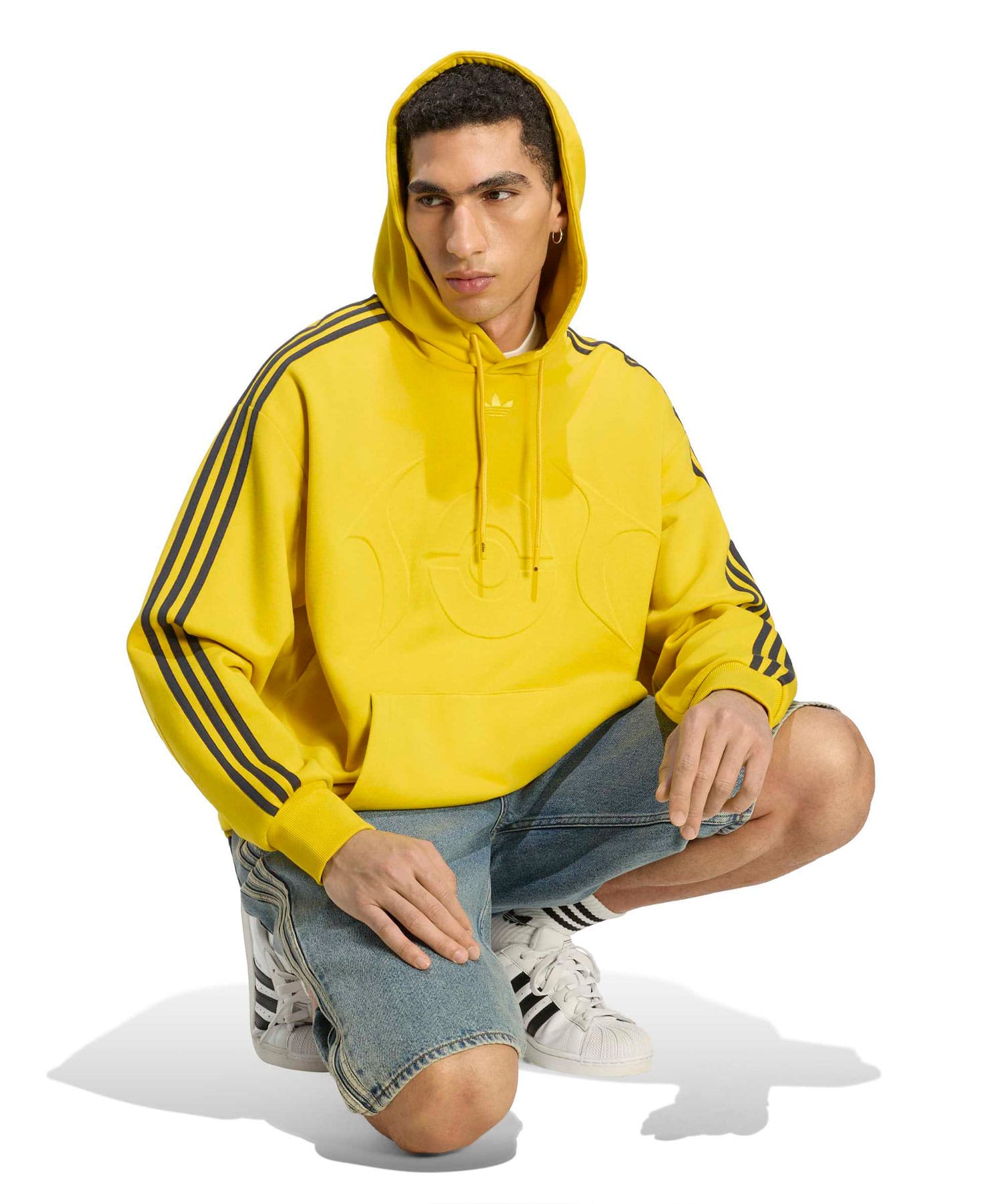 adidas POKEMON TEAMGEIST HOODIE ヘイジーイエローの画像