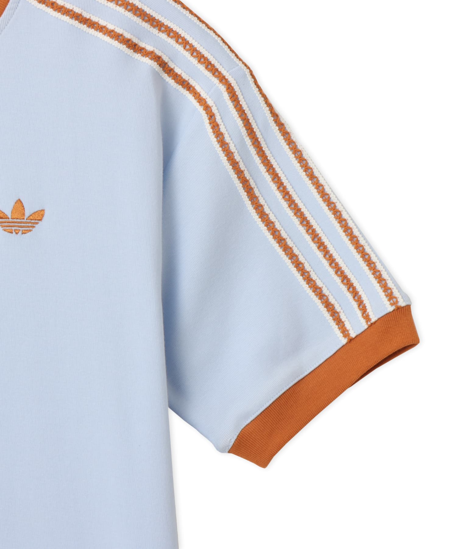 adidas SUMMER GLOW ADVANCED THREE STRIPES T-SHIRT クリスタルスカイの画像