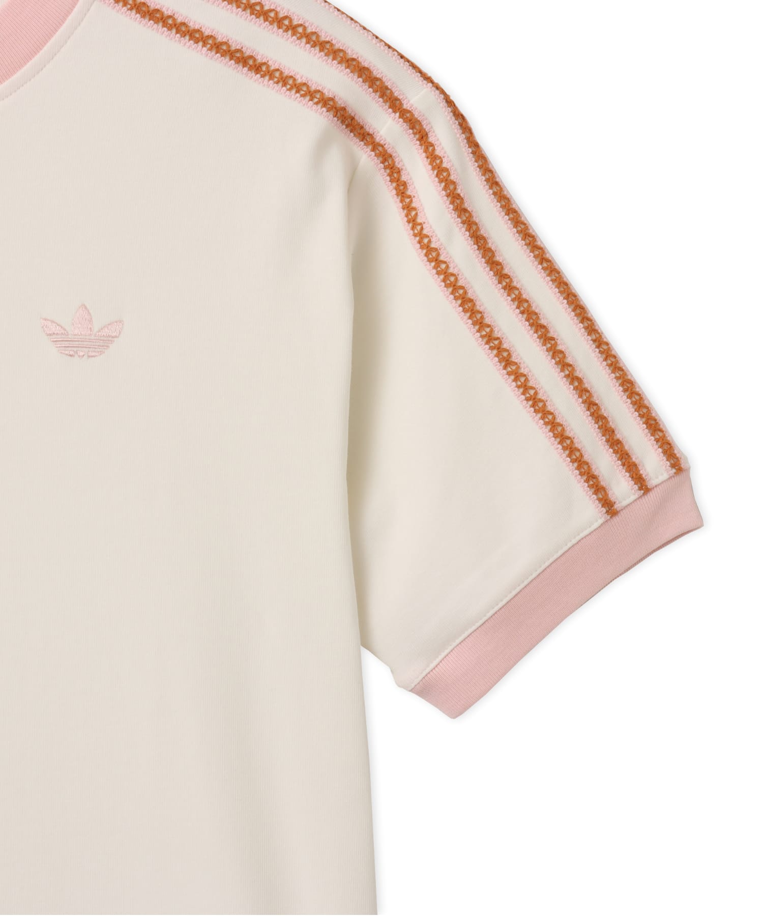 adidas SUMMER GLOW ADVANCED THREE STRIPES T-SHIRT オフホワイトの画像