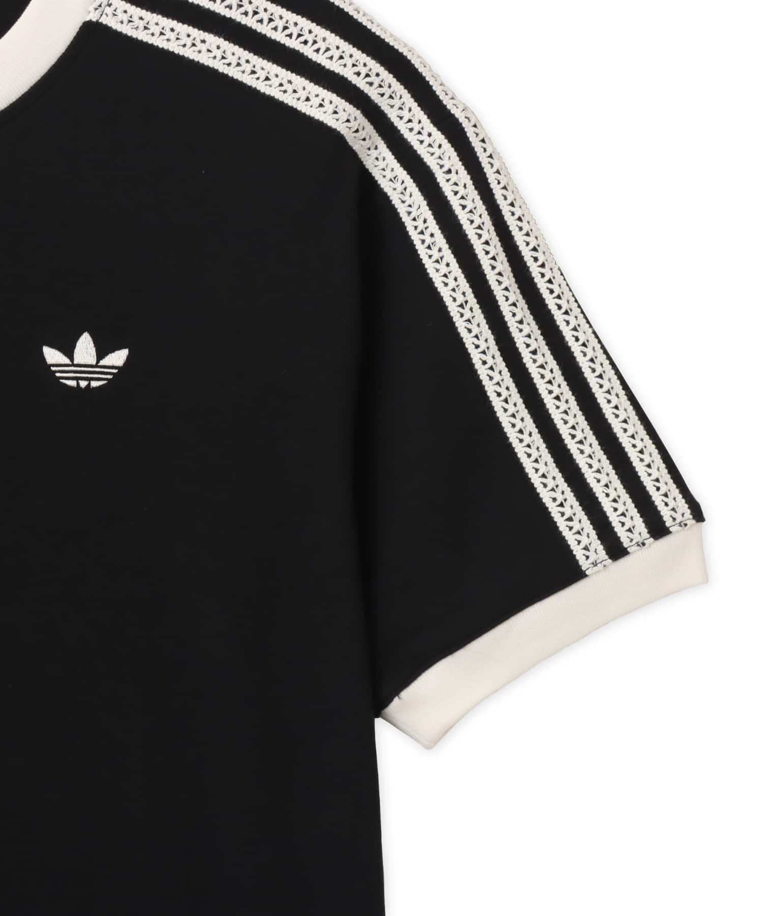 adidas SUMMER GLOW ADVANCED THREE STRIPES T-SHIRT ブラックの画像