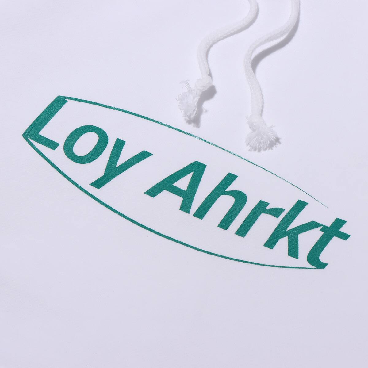 Loy Ahrkt Basic Logo Hood ホワイトの画像