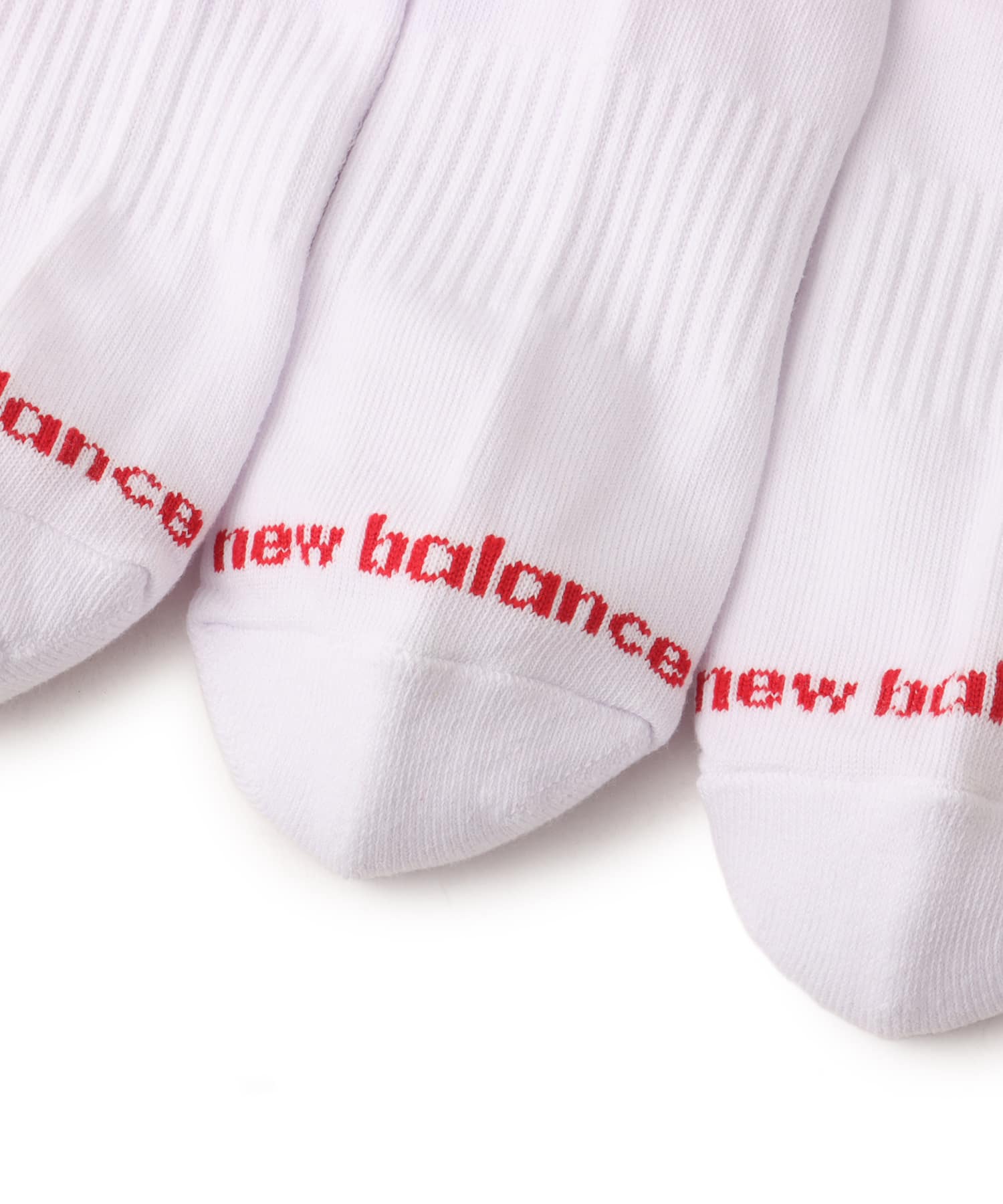 New Balance REGULAR LENGTH 3 PACK SOCKS ホワイトの画像