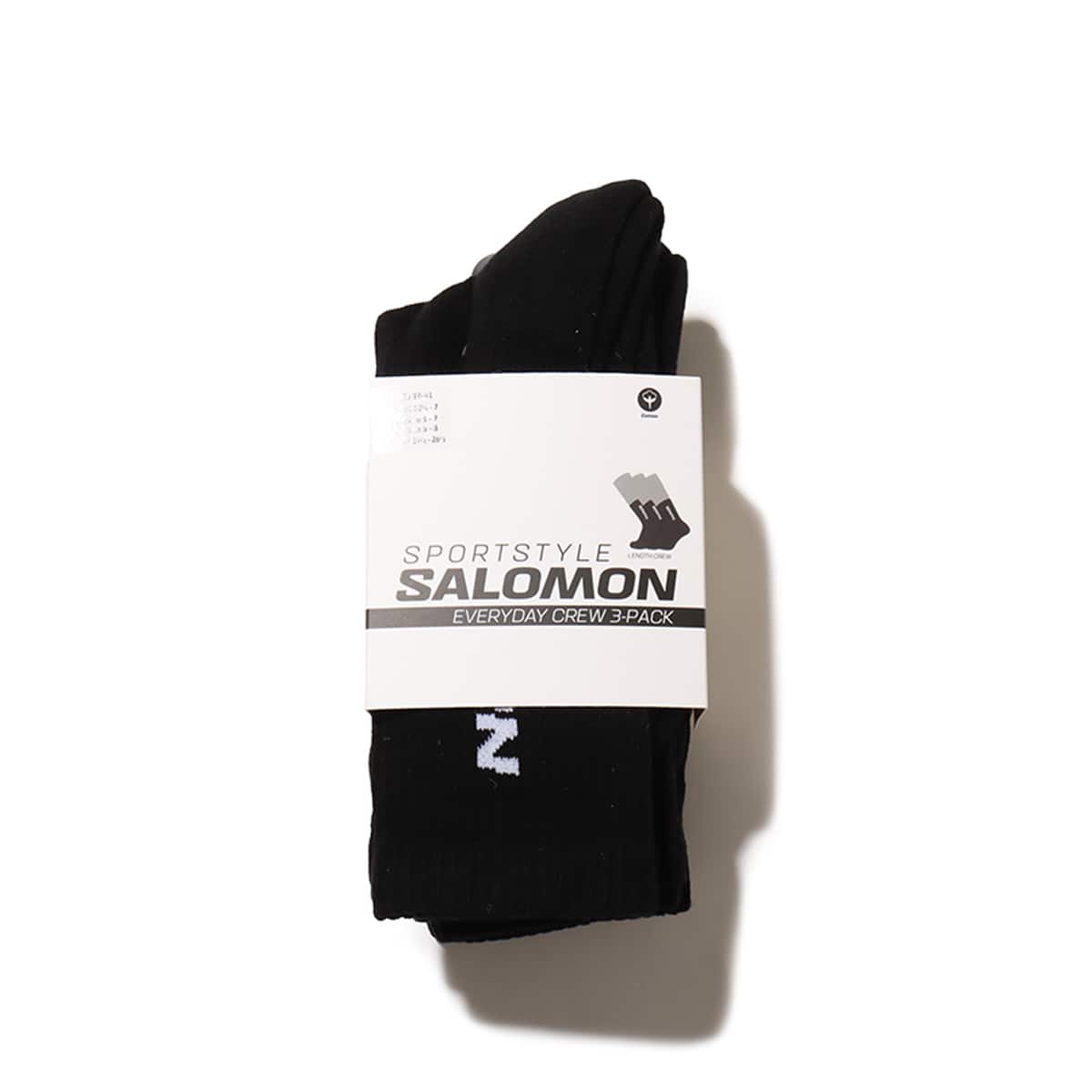 SALOMON EVERYDAY CREW 3-PACK BLACK / BLACK / BLACK の画像