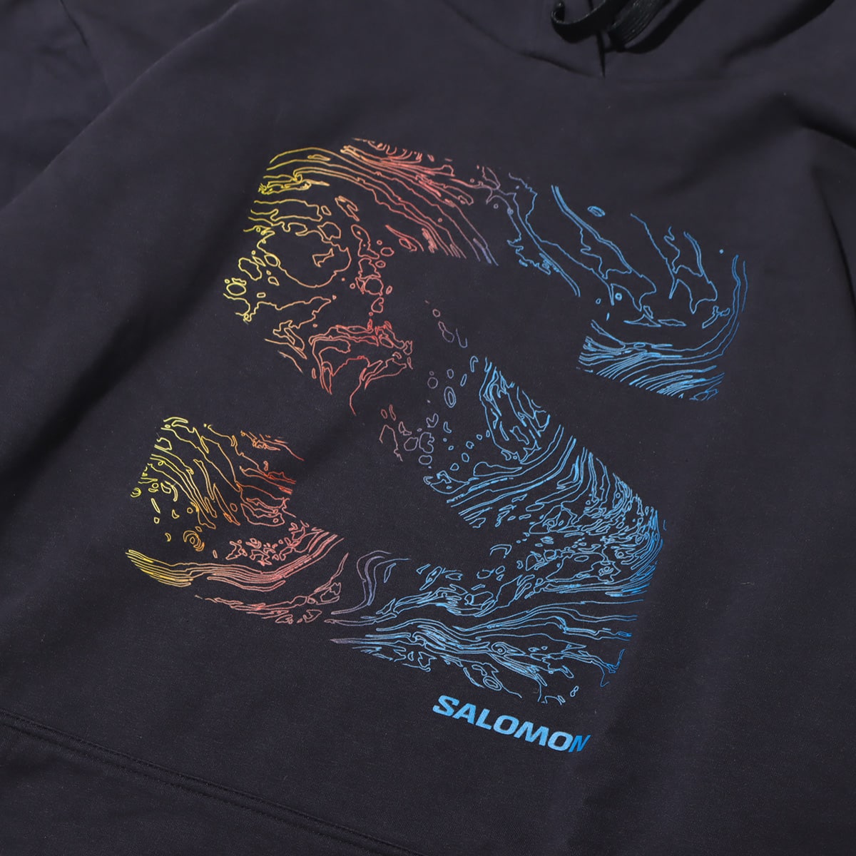 SALOMON SAL S FILL PERF HOODIE DEEP BLACKの画像