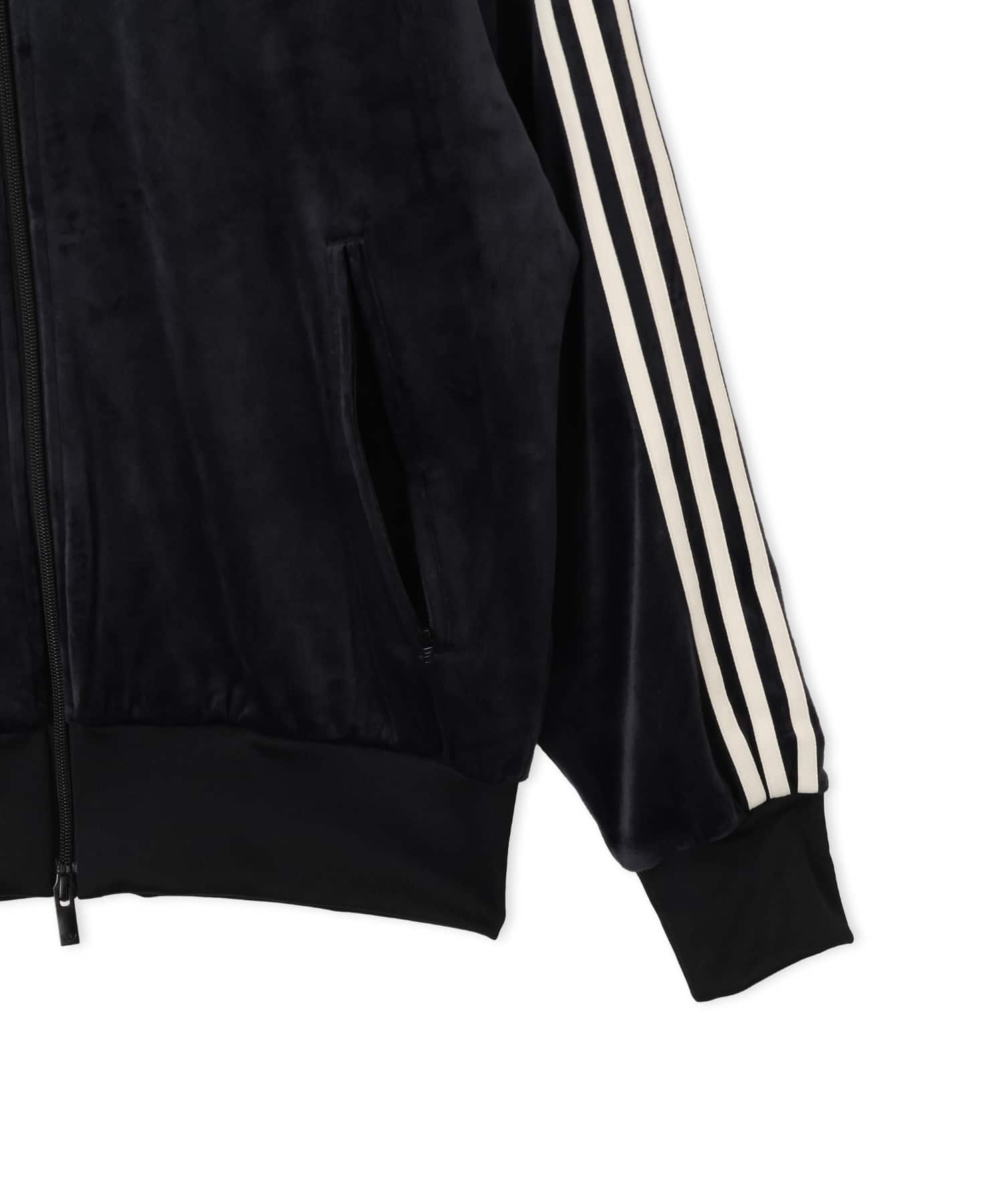 adidas FIREBIRD VELOUR TRACK TOP ブラックの画像