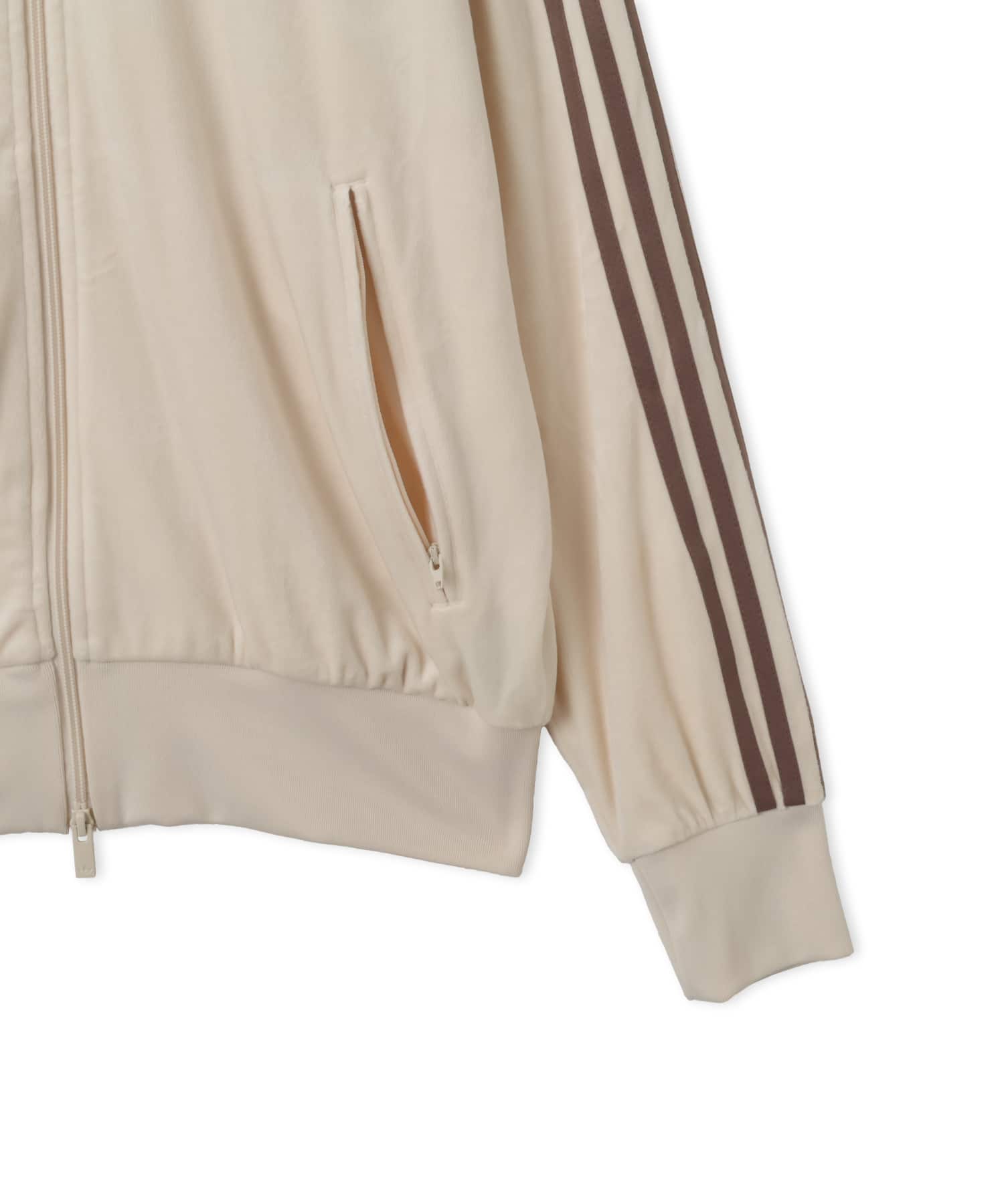 adidas FIREBIRD VELOUR TRACK TOP ワンダーホワイトの画像