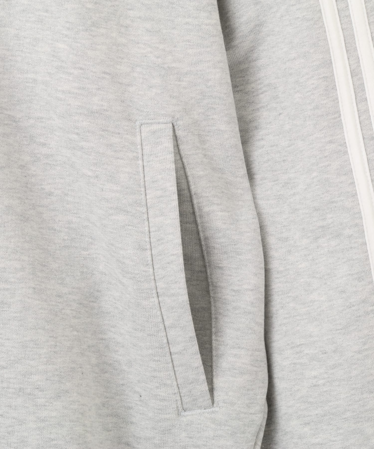 adidas OVERSIZE ZIP HOODIE ライトグレーヘザーの画像