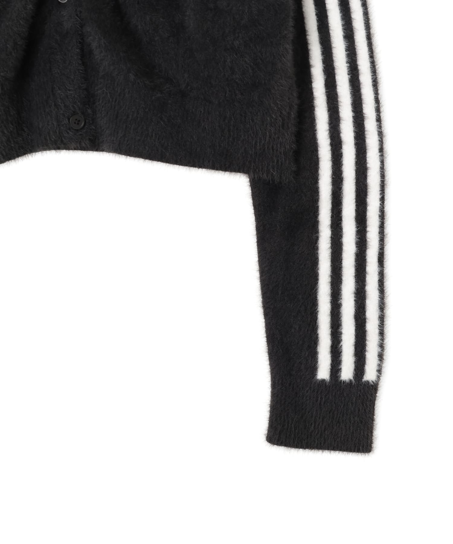 adidas FLUFFY CARDIGAN ブラックの画像