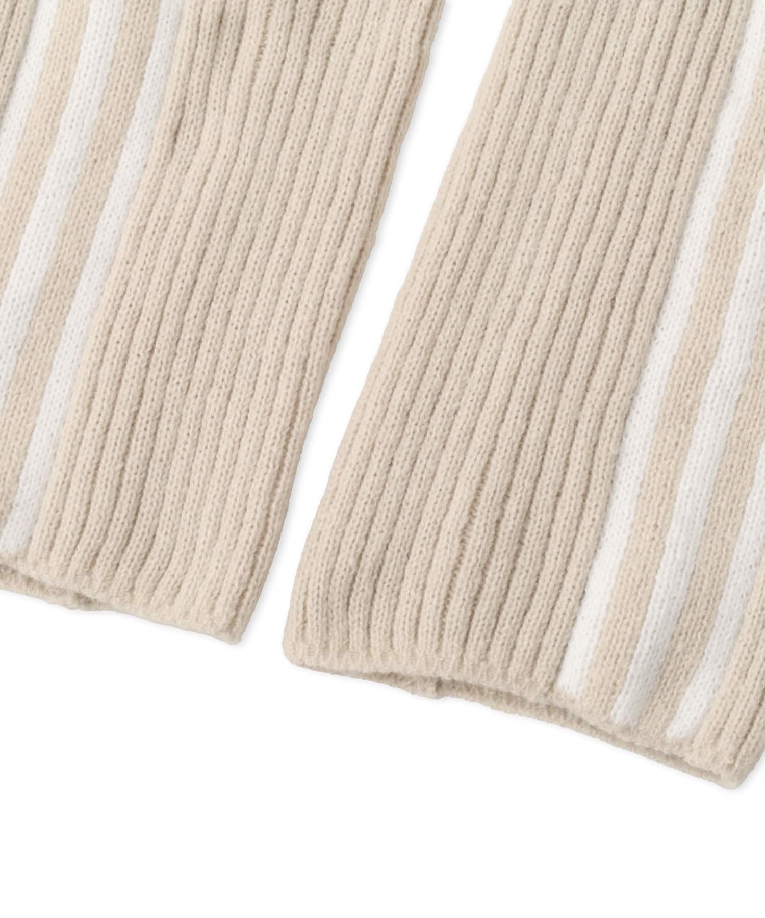 adidas JENNIE KNEE HIGH LEG WARMERS クリアブラウン/ホワイトの画像