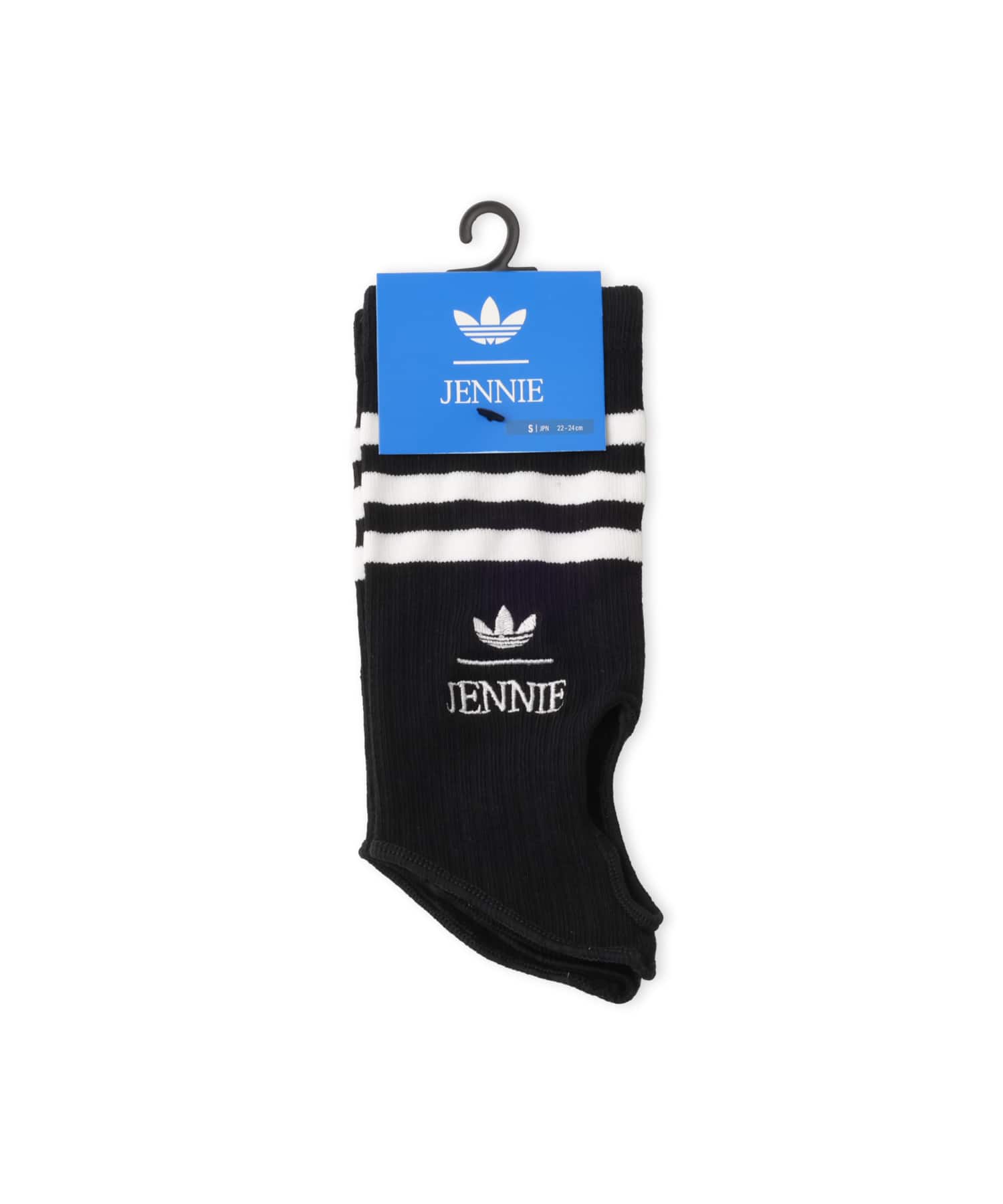 adidas JENNIE CUT-OUT SOCK 1PP ブラックの画像