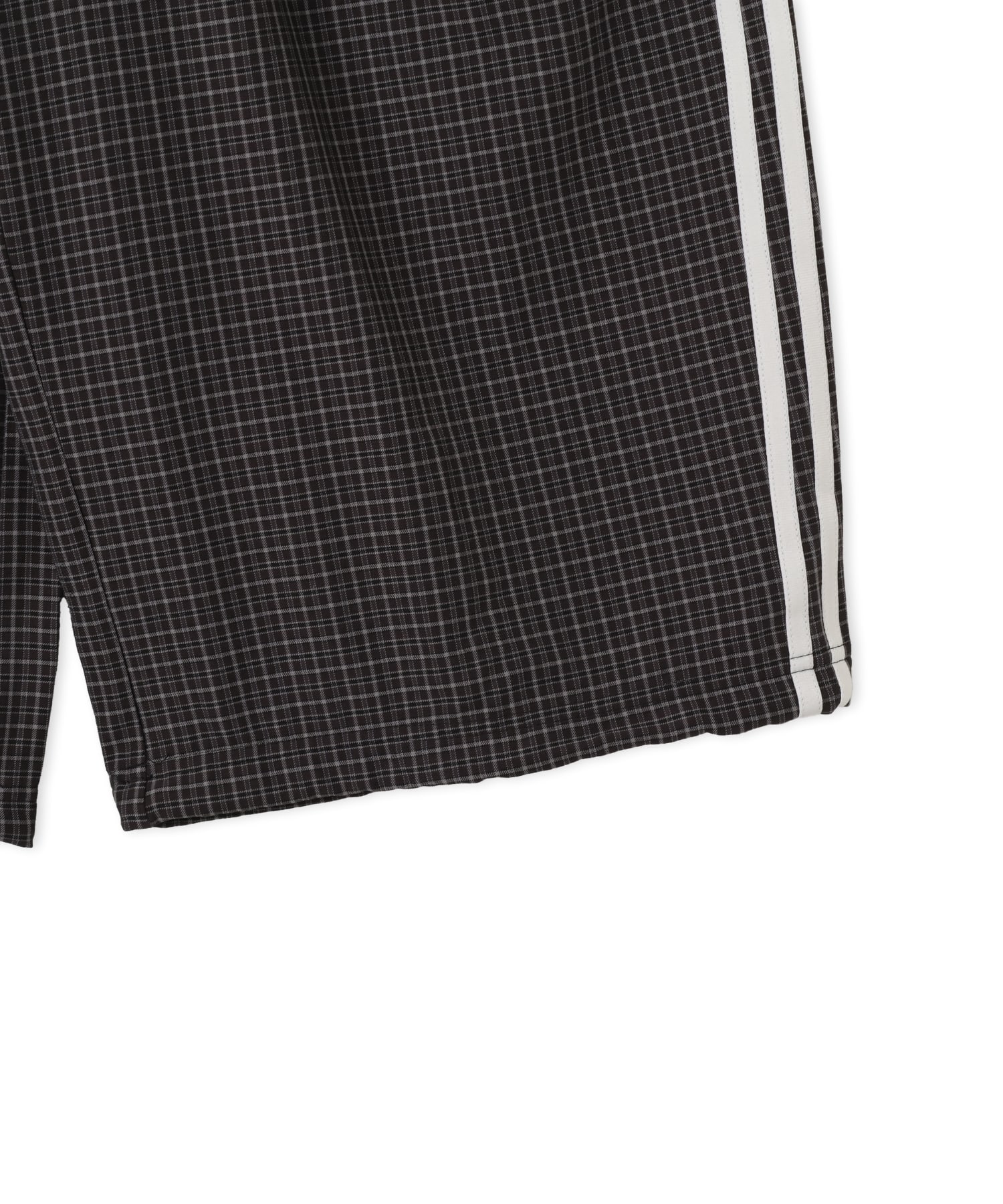 adidas CHECKS TROUSER LOOSE PANTS ブラック/グレースリーの画像