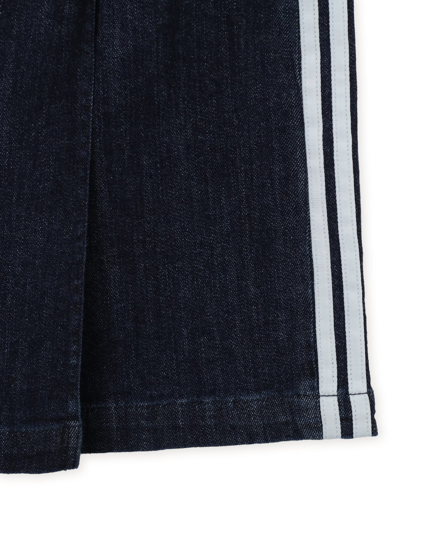 adidas DENIM PLEATS WIDE LEG PANTS インディゴデニムの画像