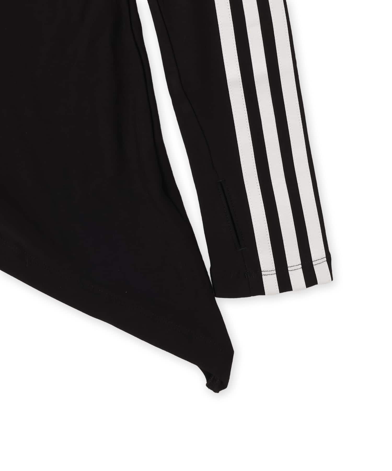 adidas ONE SHOULDER ASYMMETRIC TOP ブラックの画像