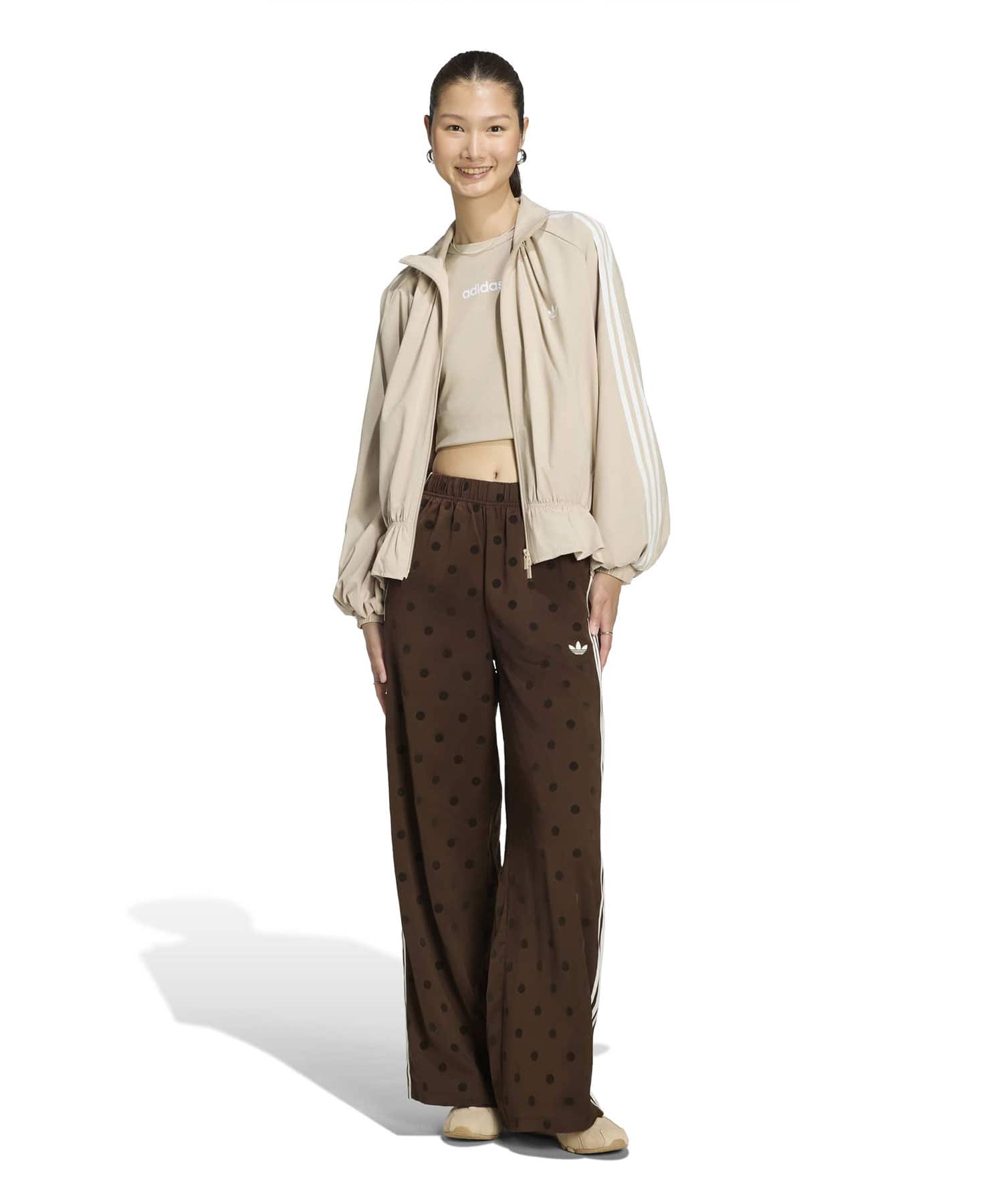 adidas SATIN POLKA DOTS WIDE LEG PANT オーバーンの画像