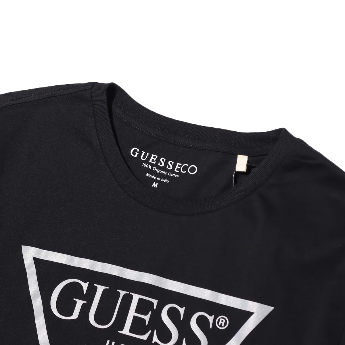 GUESS SS BSC REFLECTIVE TRI CREW TEE BLACK 21SS-Iの画像