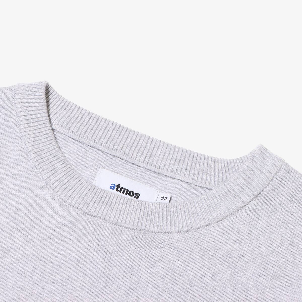 atmos Embroidery Classic Logo Knit Sweater GRAYの画像