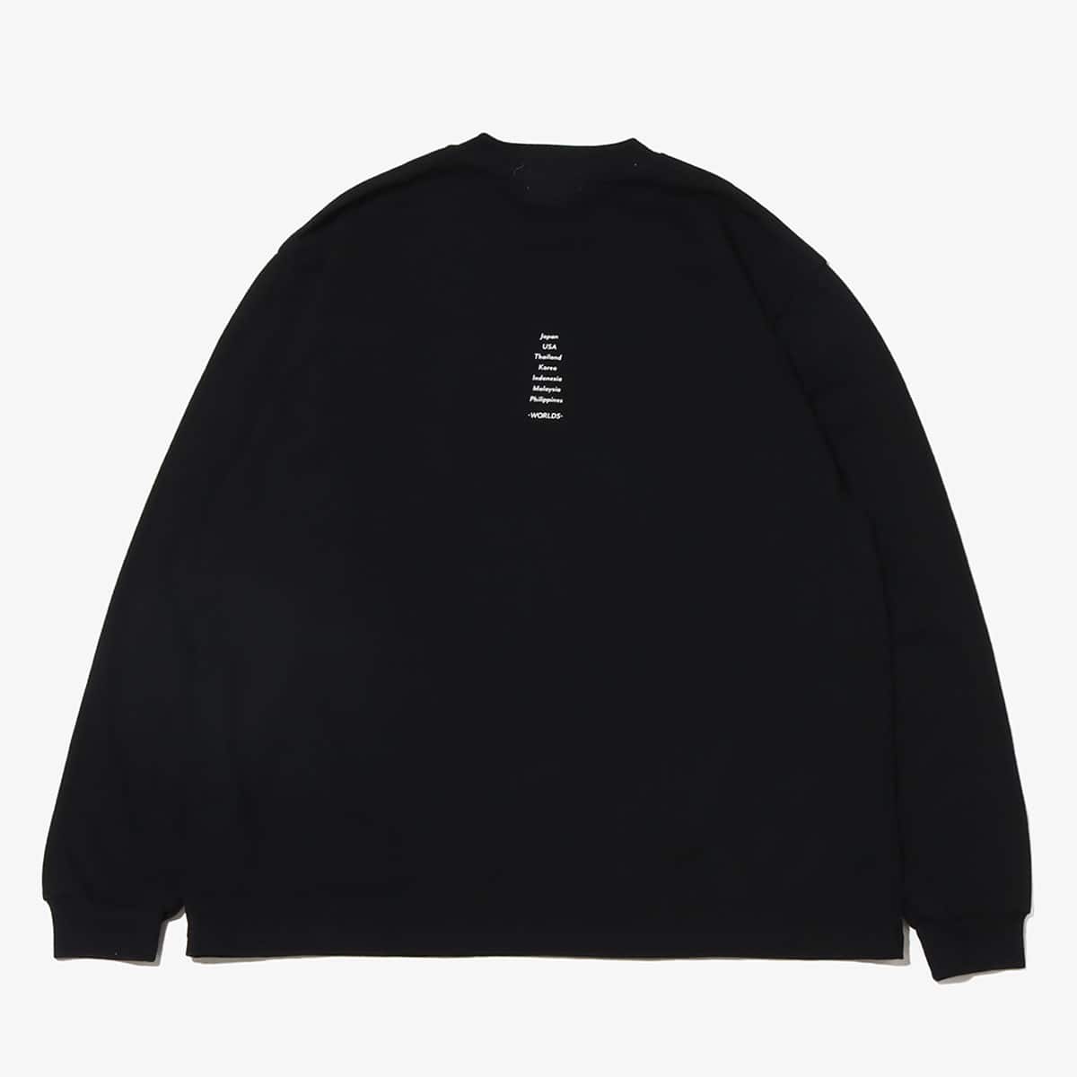 atmos Shop list logo LS T-shirts BLACKの画像
