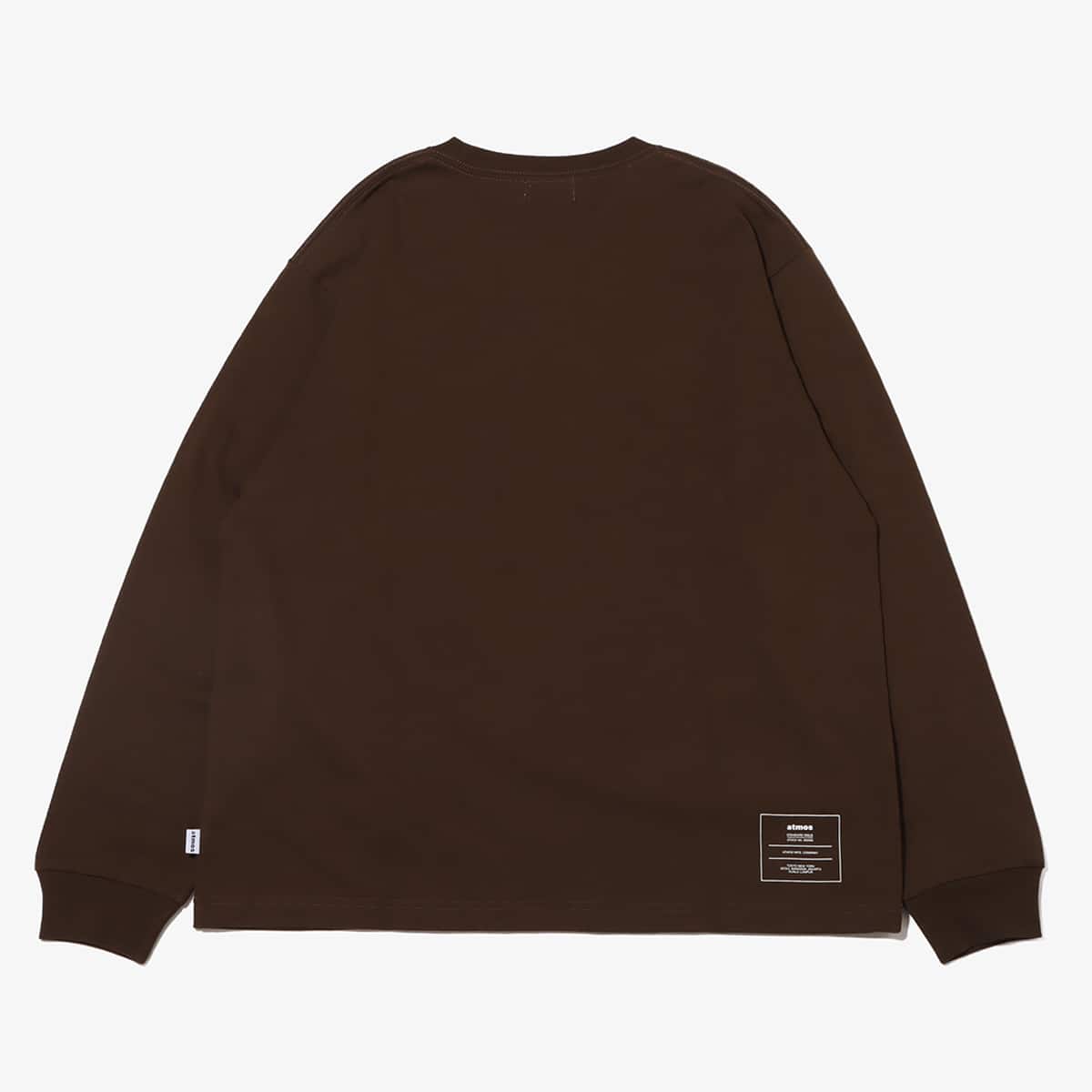 atmos PATCH LOGO LS T-Shirts BROWNの画像