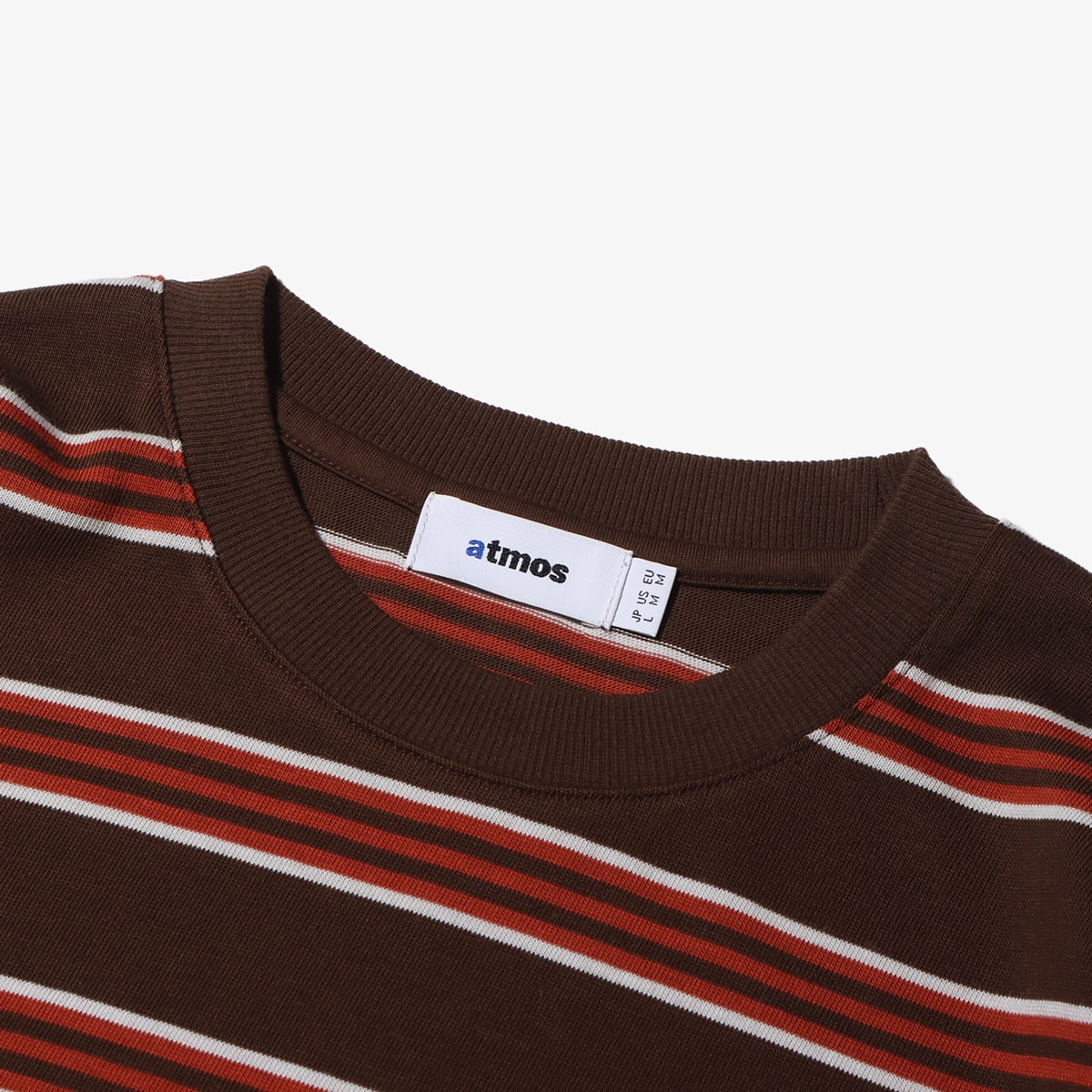 atmos Border LS T-shirts BROWNの画像