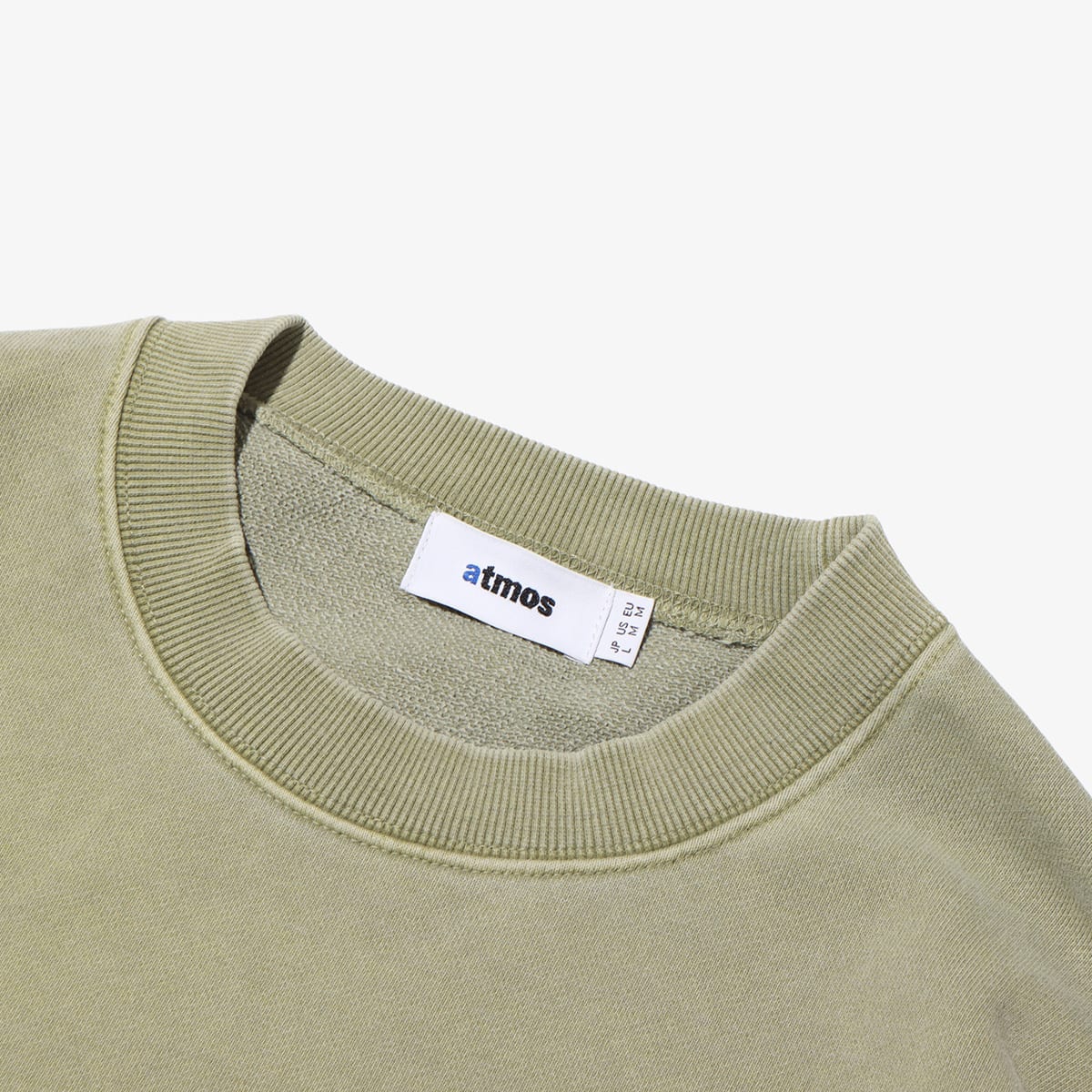atmos Pigment Dyed Crewneck Sweatshirt KHAKIの画像