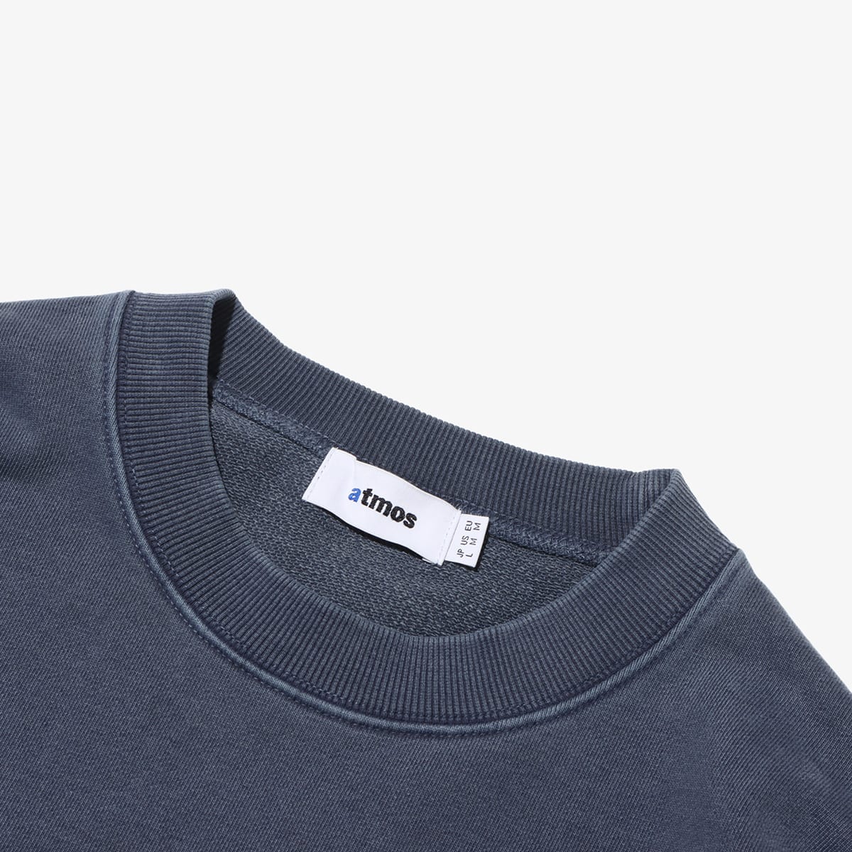atmos Pigment Dyed Crewneck Sweatshirt NAVYの画像