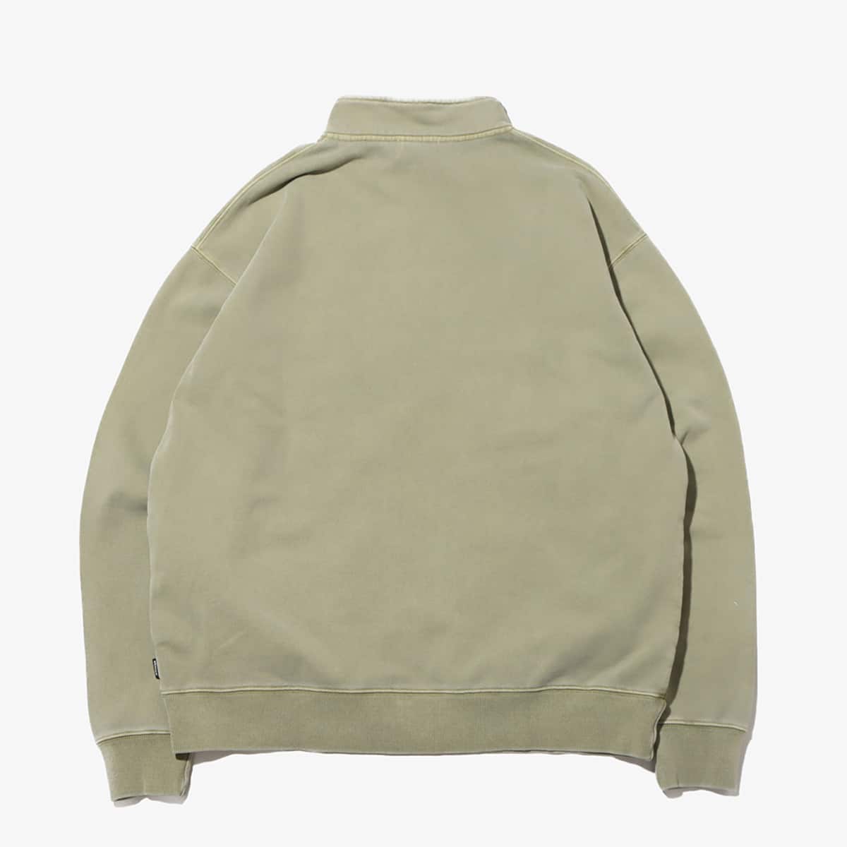 atmos Pigment Dyed Half Zip Sweatshirt KHAKIの画像