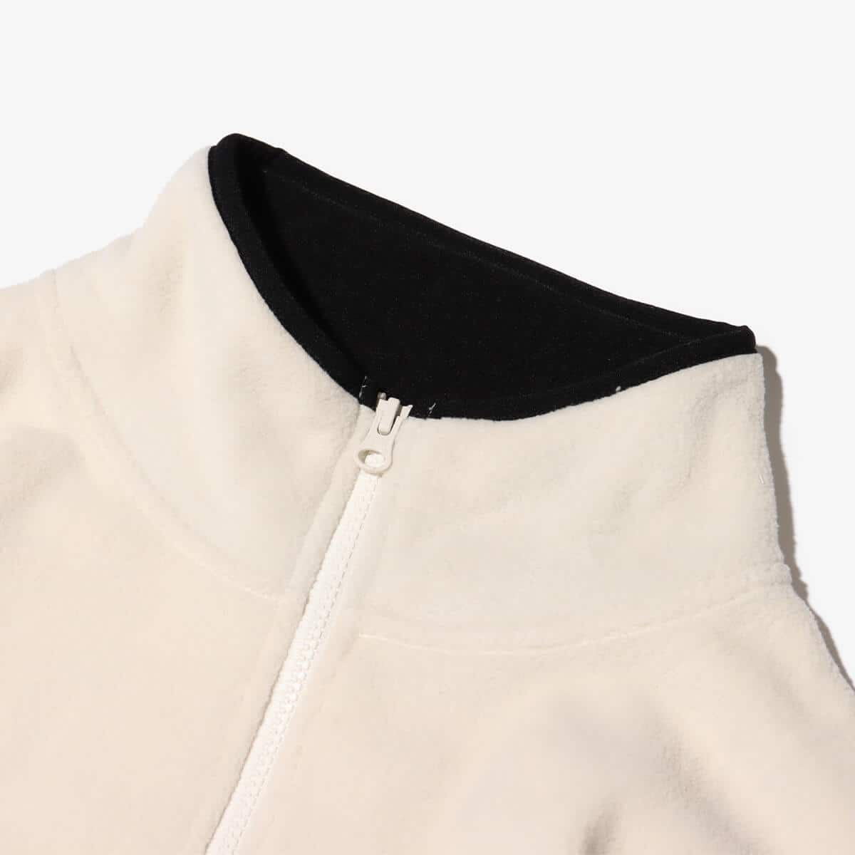 atmos HALF ZIP FREECE TOPS WHITE（アトモス ハーフジップ