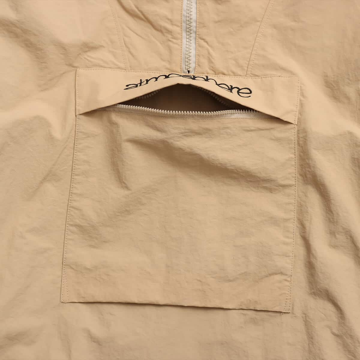 atmos Nylon Anorak Hoodie BEIGE