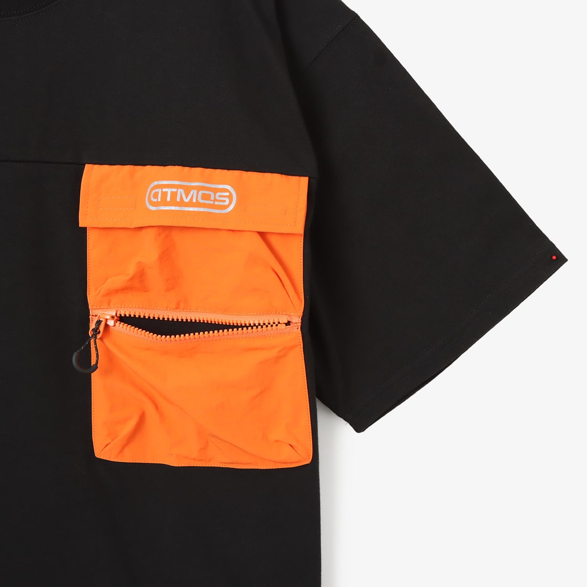 atmos Fishing T-shirt BLACK x ORANGE の画像