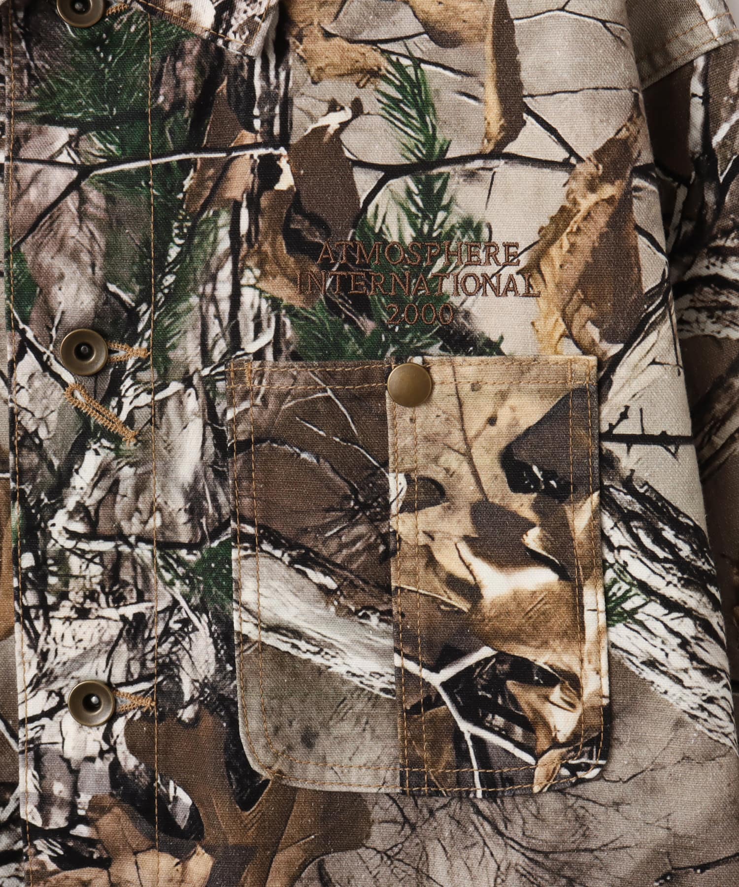 atmos Tree Camo Pattern Coverall Jacket BEIGE CAMOUFLAGEの画像