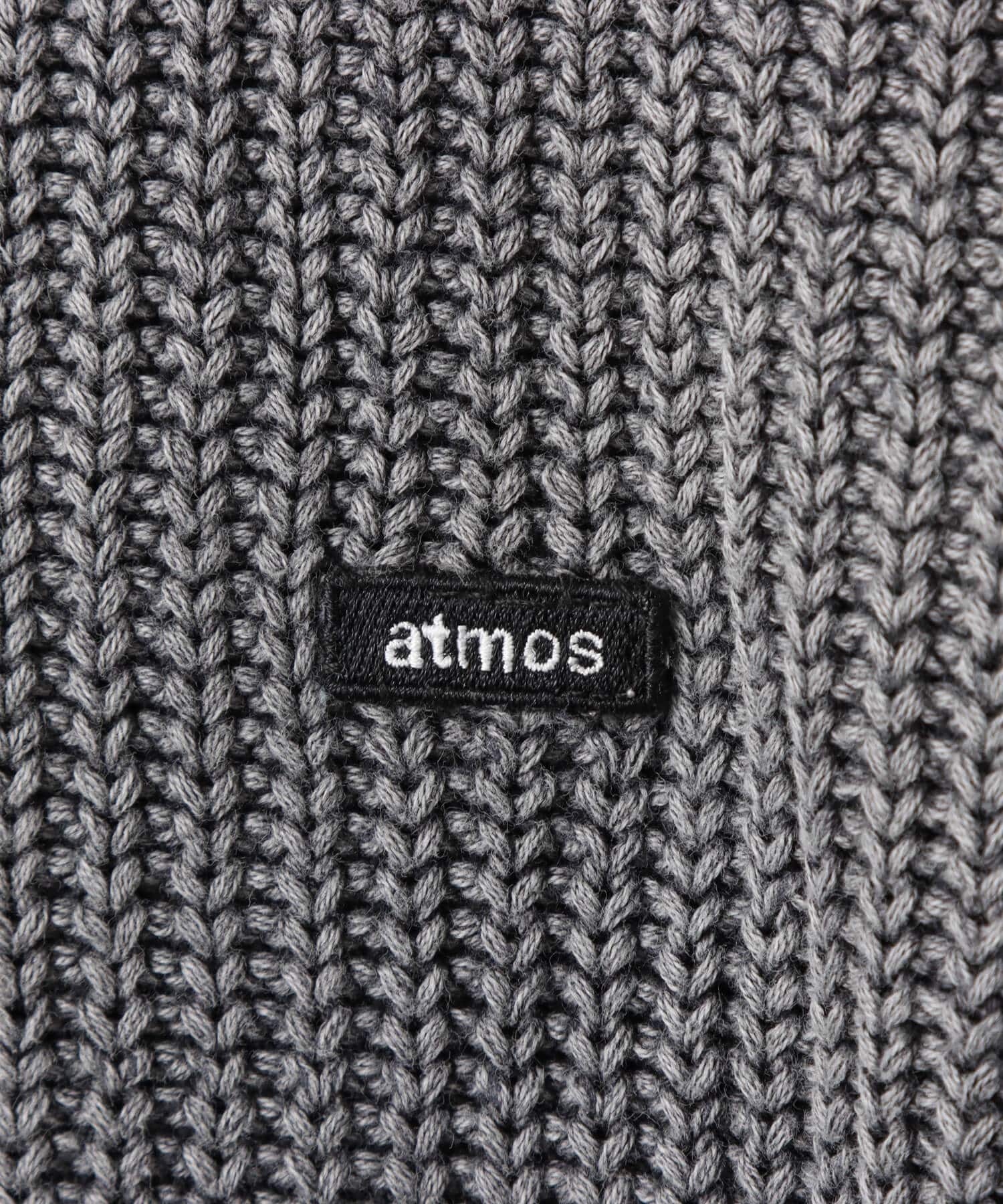 atmos Small Logo Patch Knit Sweater BLACKの画像