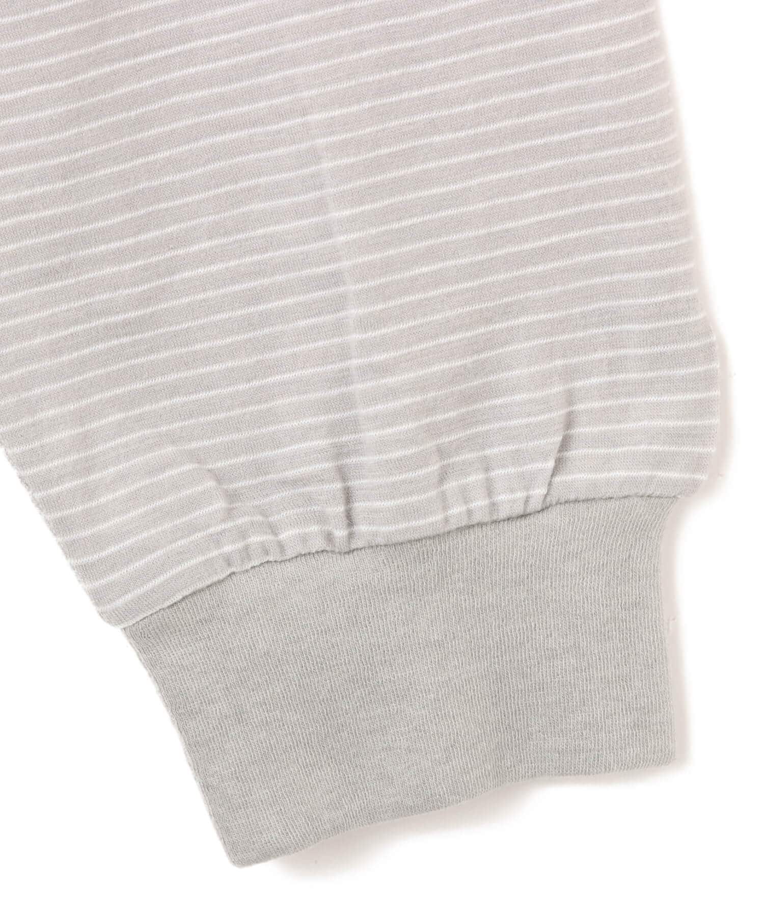 atmos Merino Wool Knit Border LS T-Shirt GRAYの画像