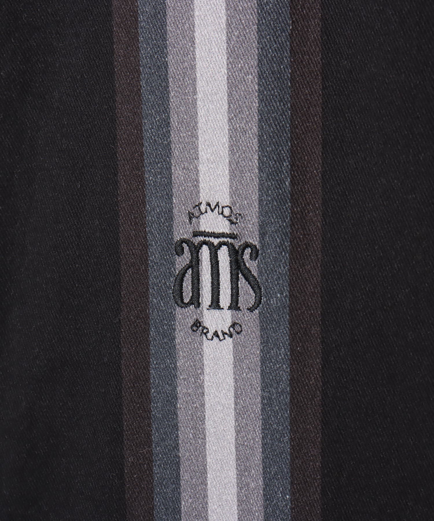 atmos Flannel Stripe Shirt BLACKの画像