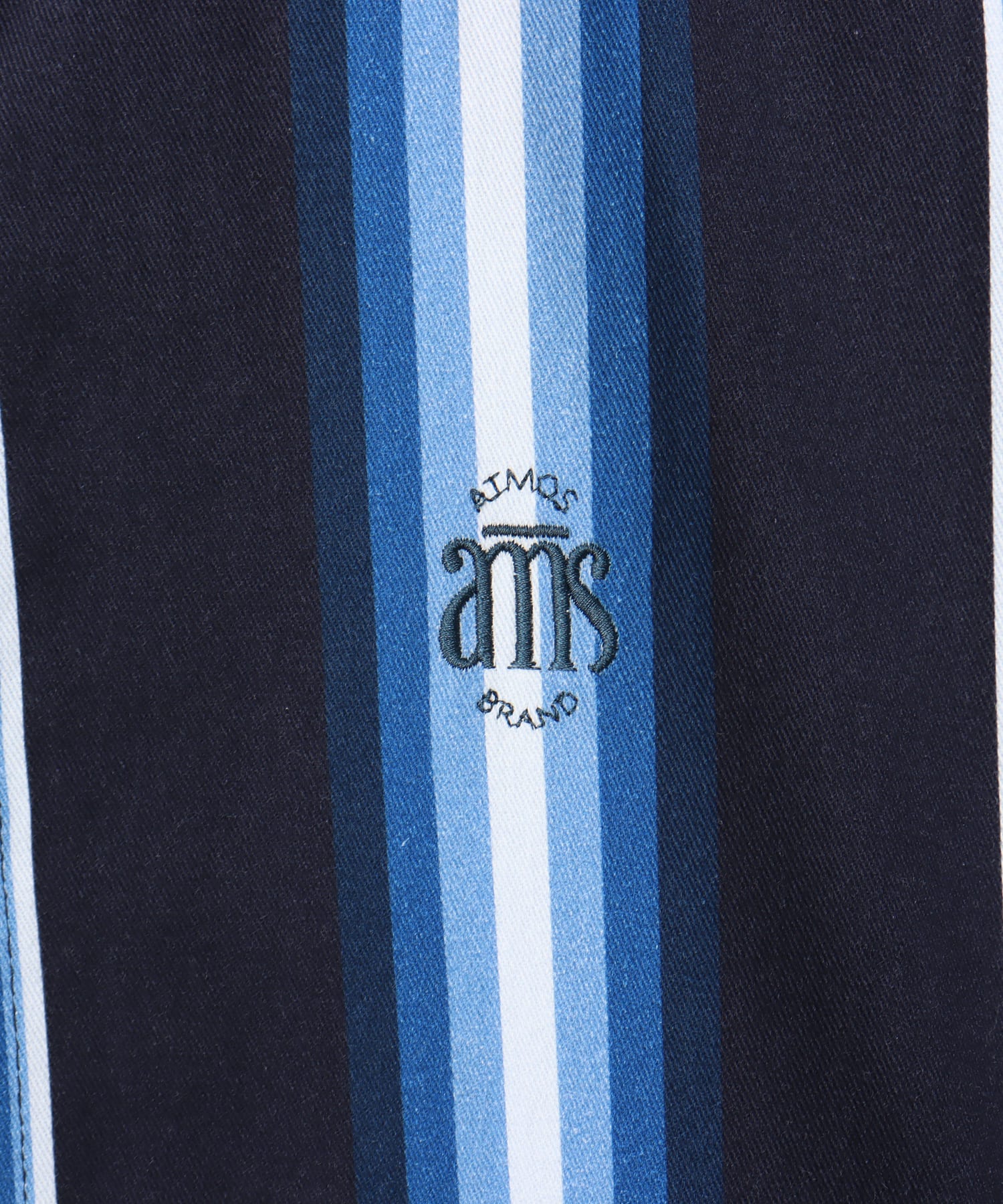 atmos Flannel Stripe Shirt BLUEの画像