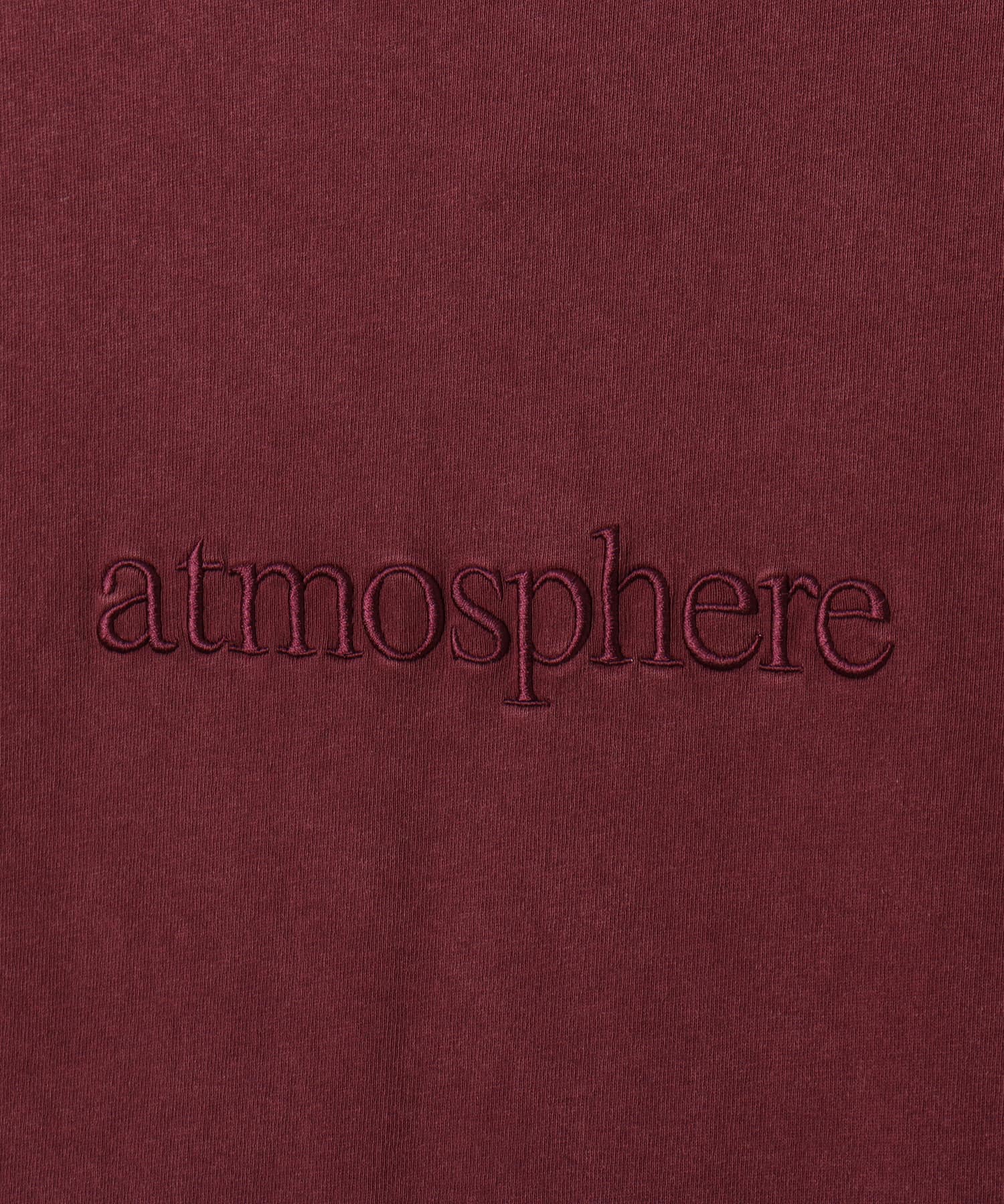 atmos atmosphere Logo T-shirt BURGUNDYの画像