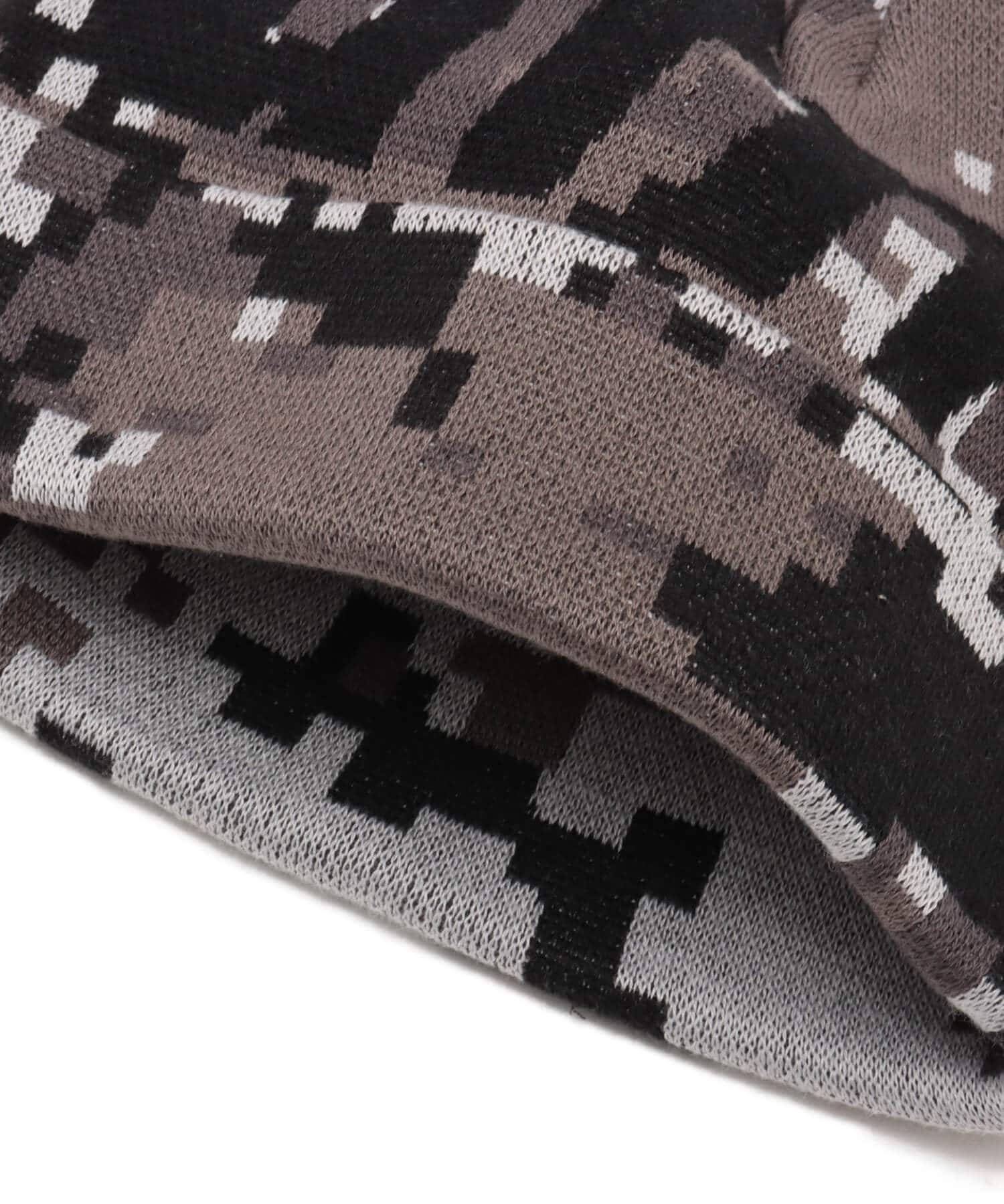 atmos LOGO Knit Cap CAMOUFLAGE BLACKの画像