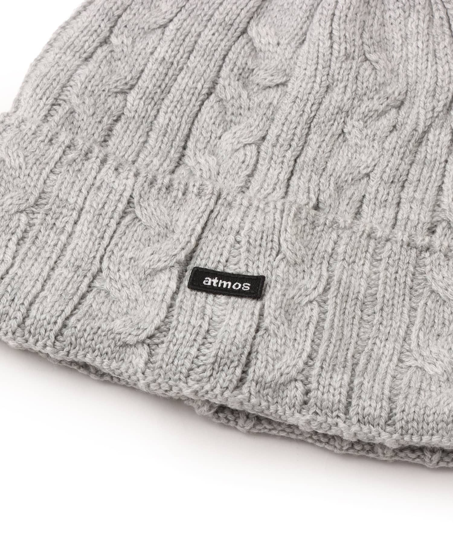 atmos Cable Knit Beanie GRAYの画像