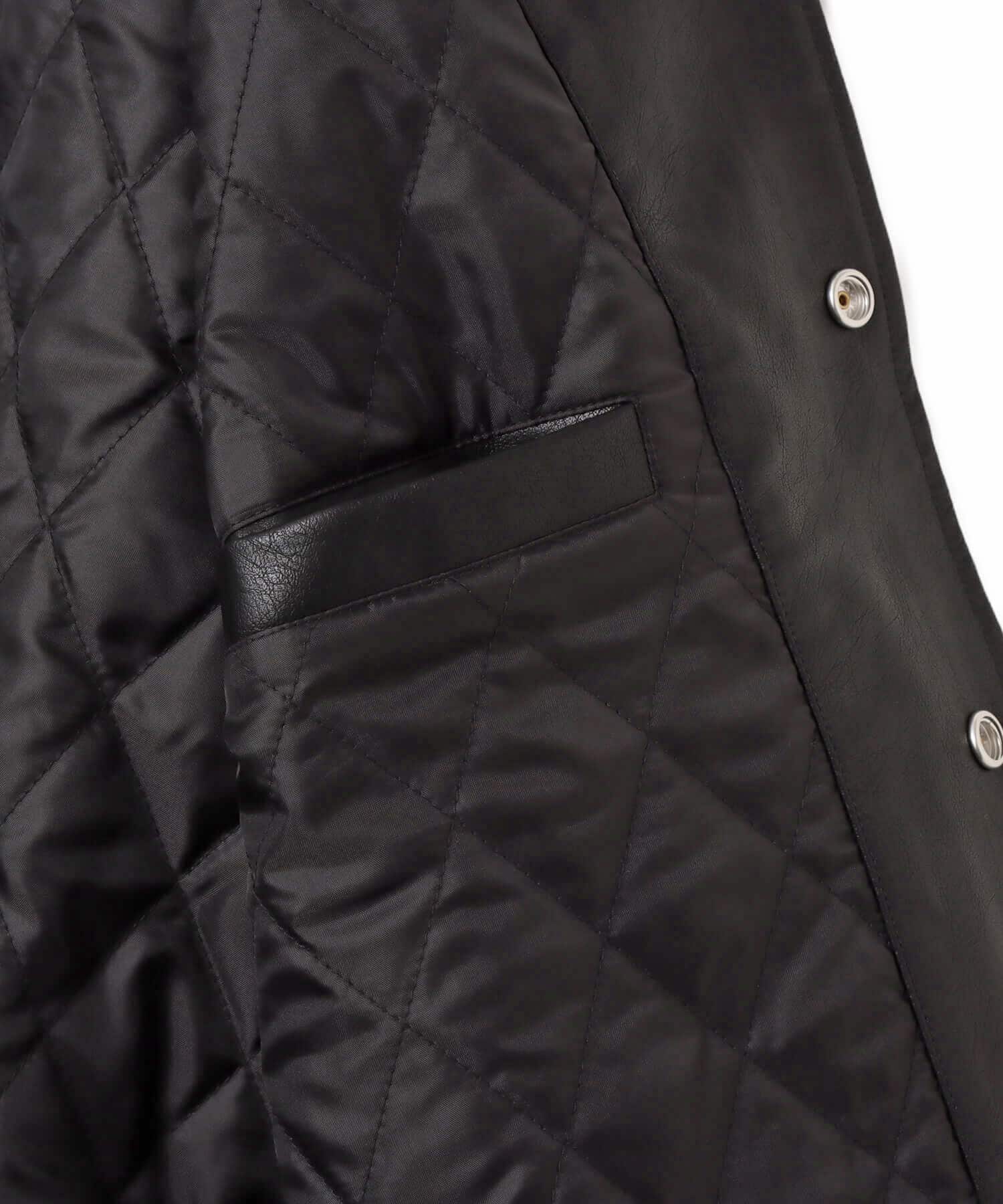atmos x HONDA Synthesis Leather Jacket BLACKの画像